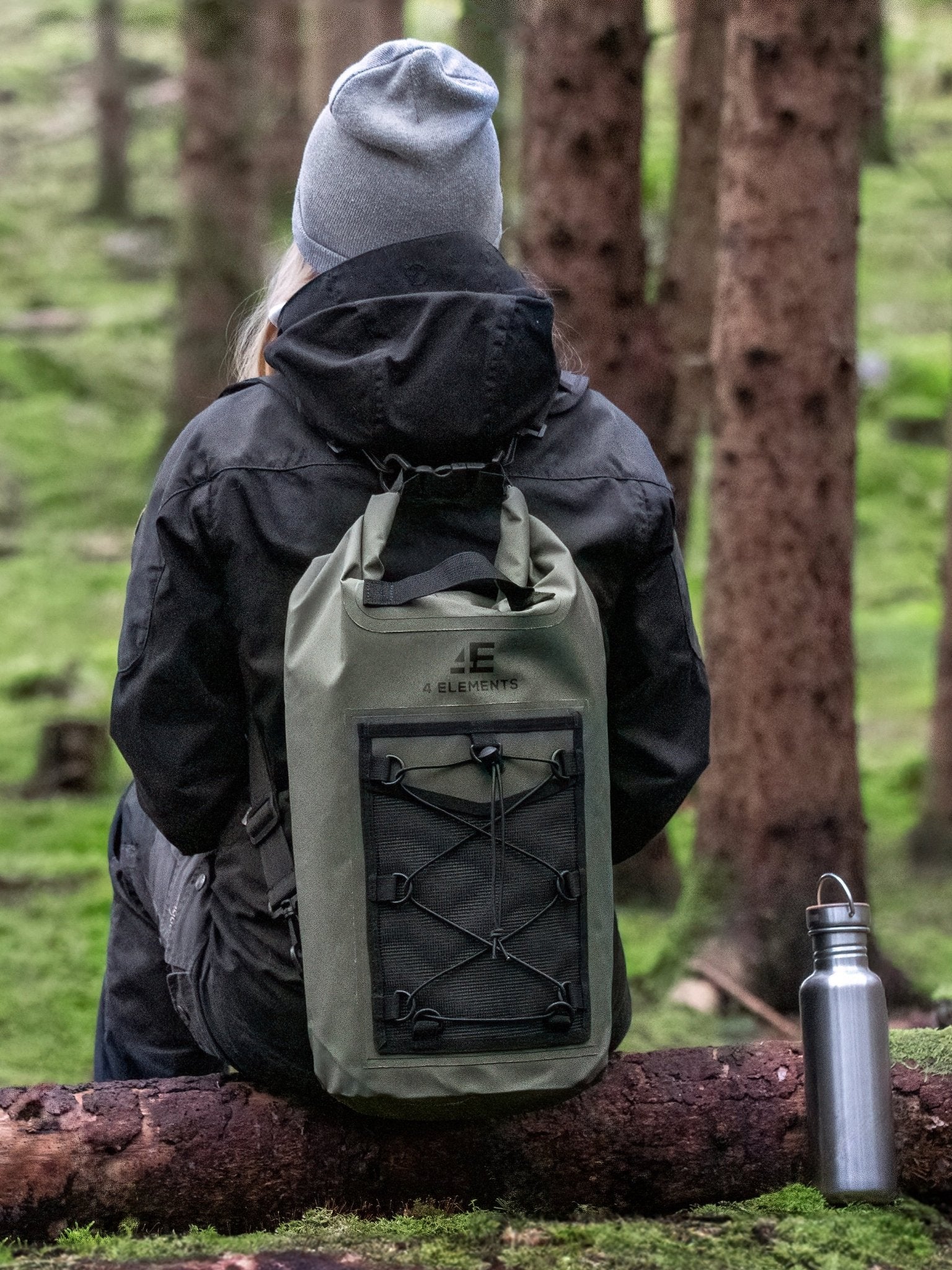 4 Elements Waterproof bag and Dry Bag Roll Top waterproof Rucksack, Wet bag & Hiking, waters sports or camping bag, 20L drybag - Image 10