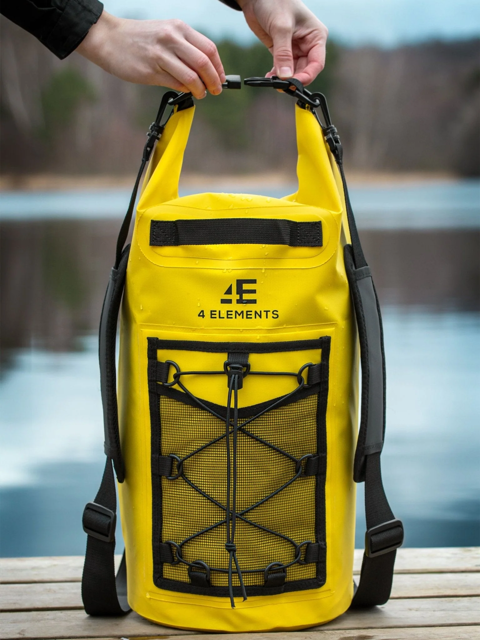 4 Elements Waterproof bag and Dry Bag Roll Top waterproof Rucksack, Wet bag & Hiking, waters sports or camping bag, 20L drybag - Image 11