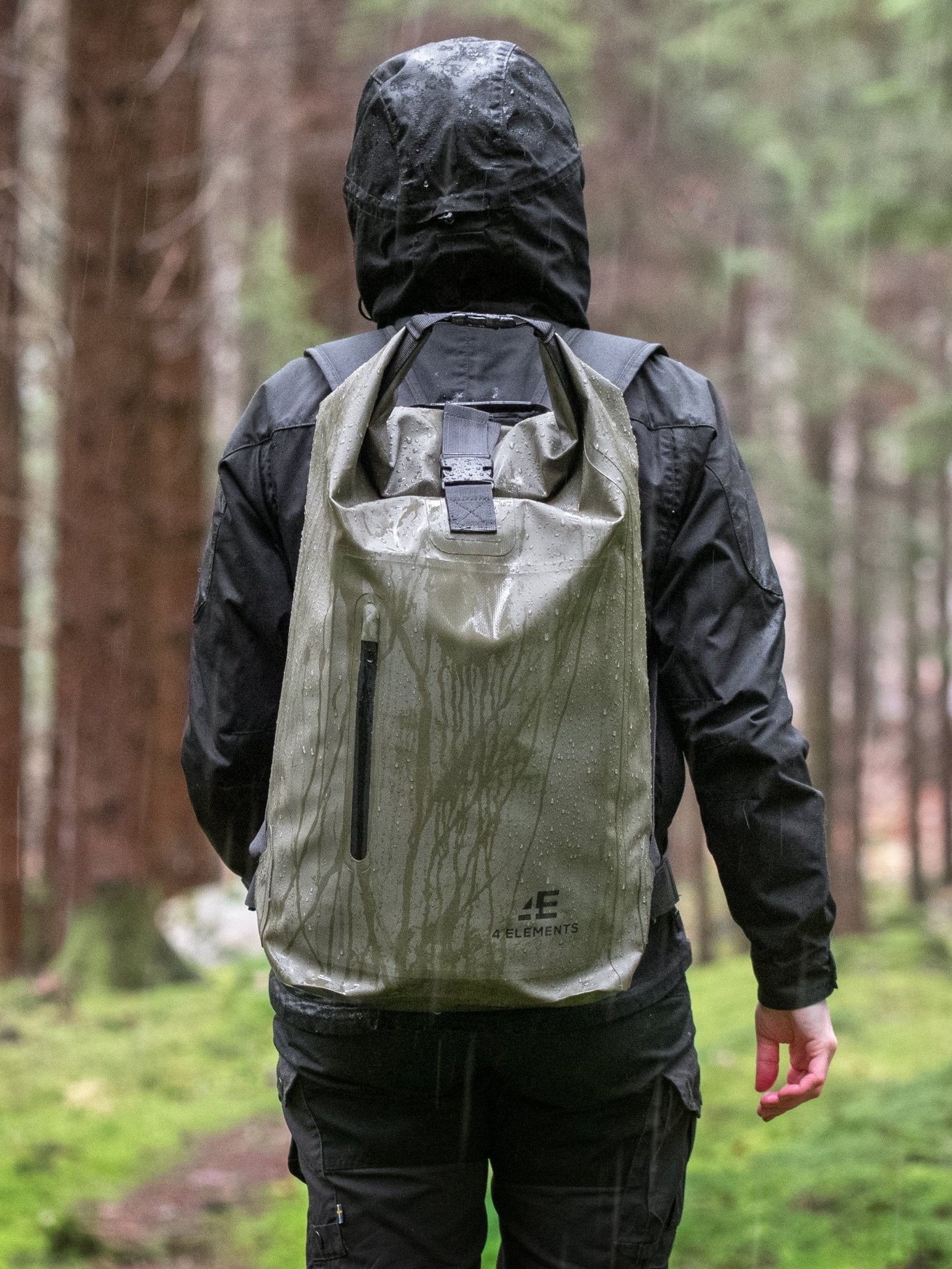 4 Elements Waterproof bag and Dry Bag Roll Top waterproof Rucksack, Wet bag & Hiking, waters sports or camping bag, 30L drybag - Image 5