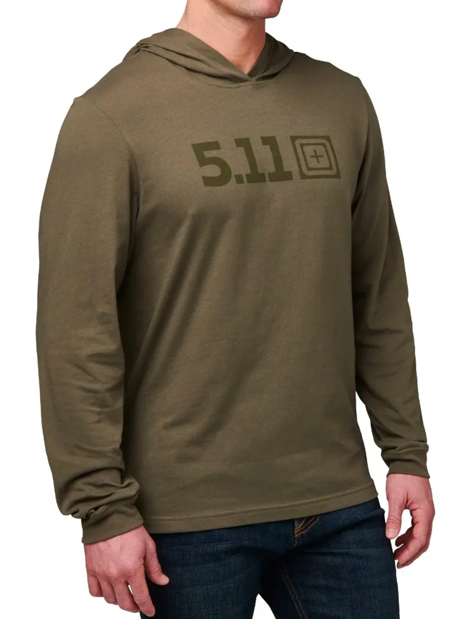 5.11 HOODED LONG SLEEVE TEE Cotton Polyester moisture wicking - Style 76165 - Image 7