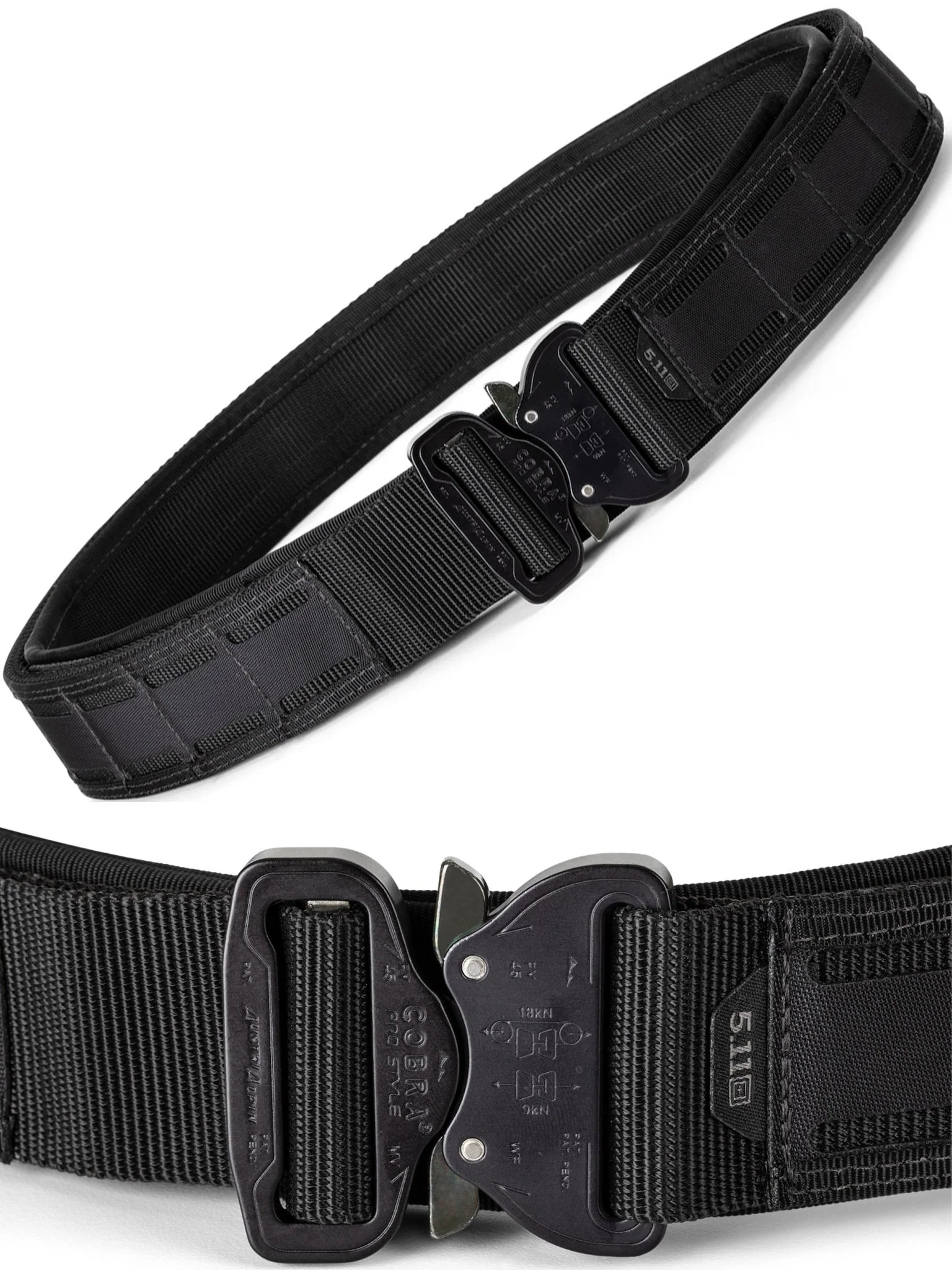 5.11 Tactical Maverick Battle Belt - Style 56664 TAC-LAM Nylon Webbing COBRA Buckle - Image 4