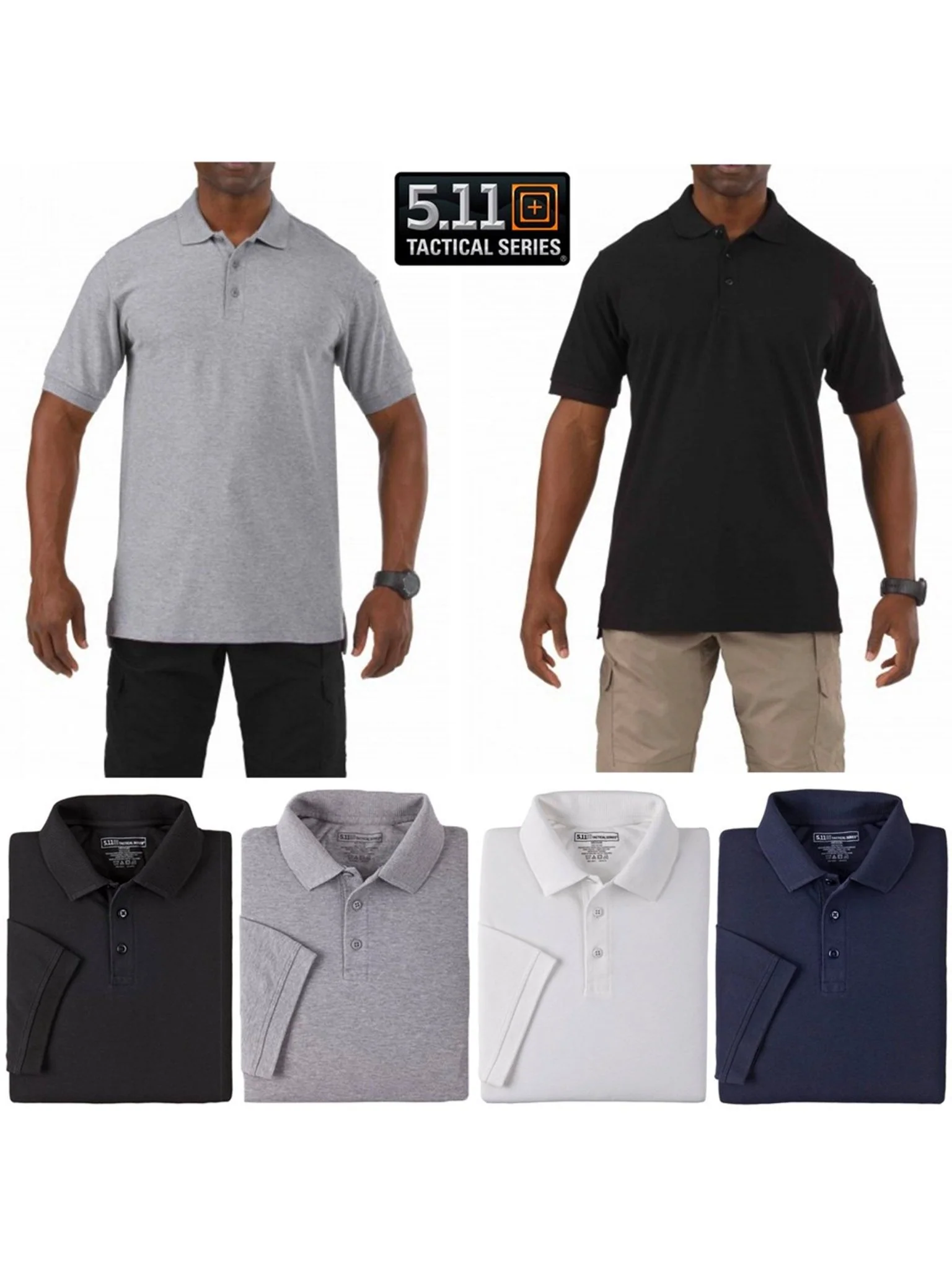 5.11 Tactical Utility Short Sleeve Polo Shirt - Cotton / Polyester Pique - Style 41180 - Image 9