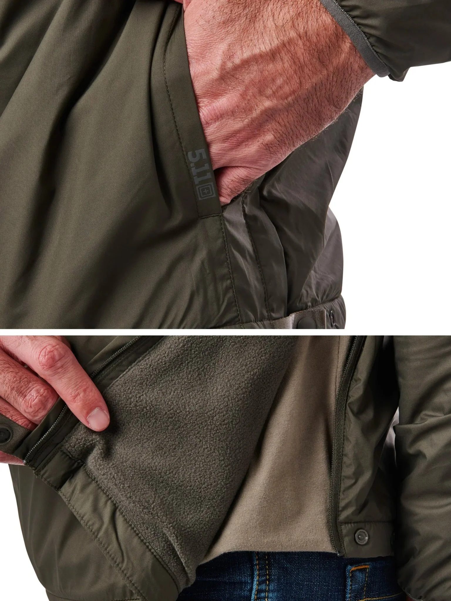 5.11 Tactical WARNER ANORAK JACKET / SMOCK - Polyester fleece - Style 78045 - Image 14