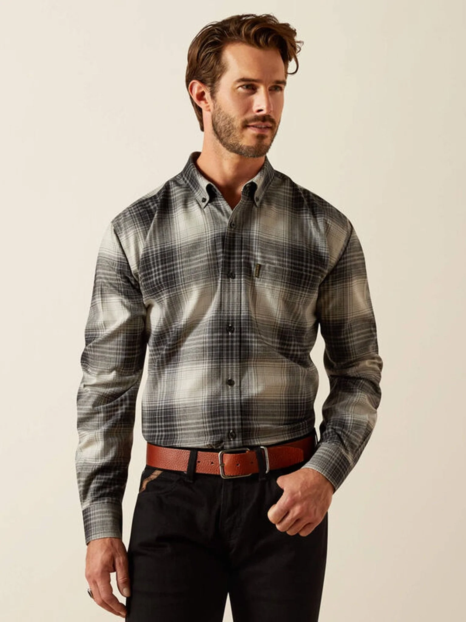 Ariat Clement Mens Shirt / men button down flannel long sleeve shirt - Image 6