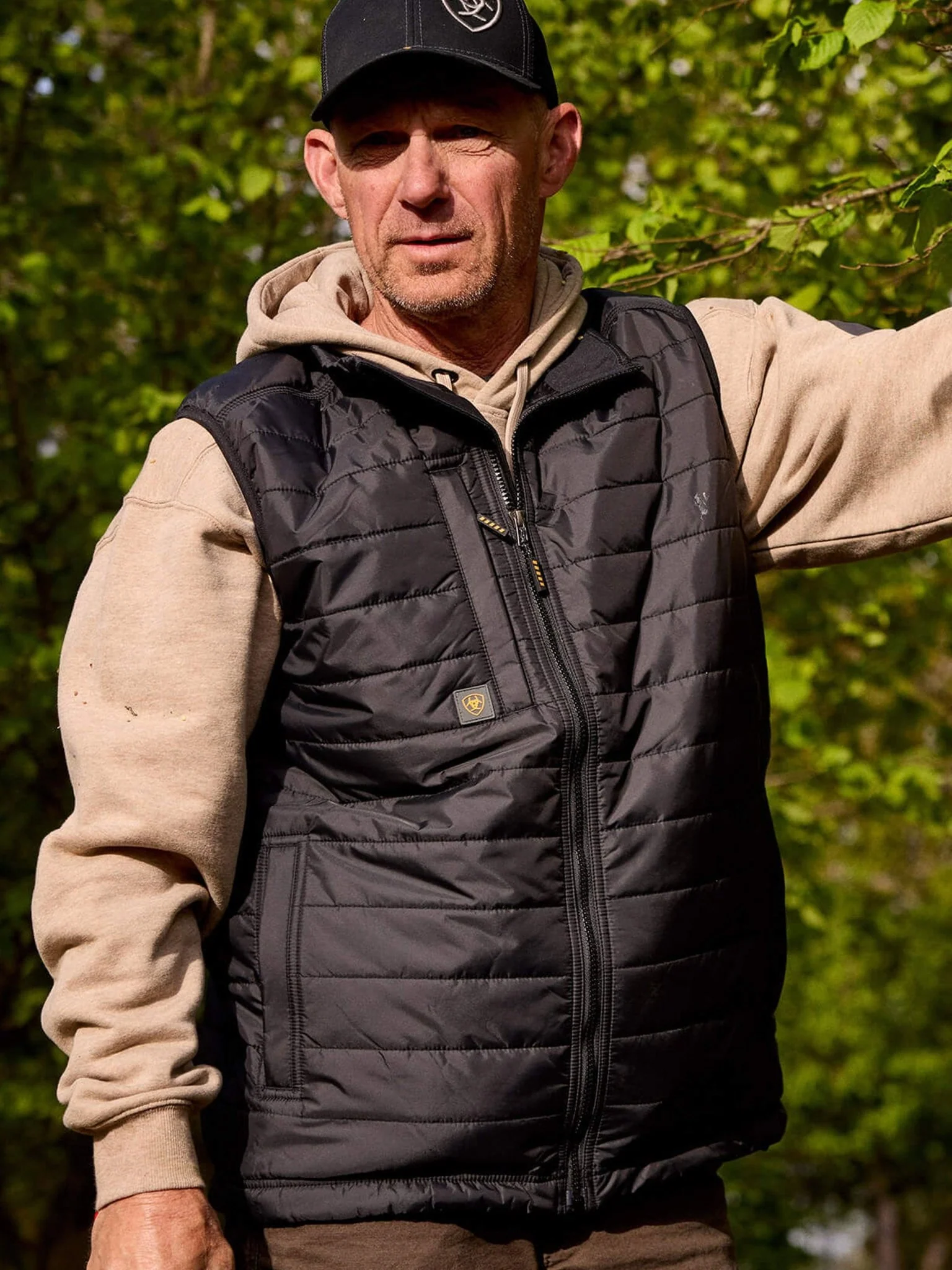 Ariat Mens Rebar Cordura Ripstop Lightweight Insulated Gilet / Vest / mens waistcoat - Image 6