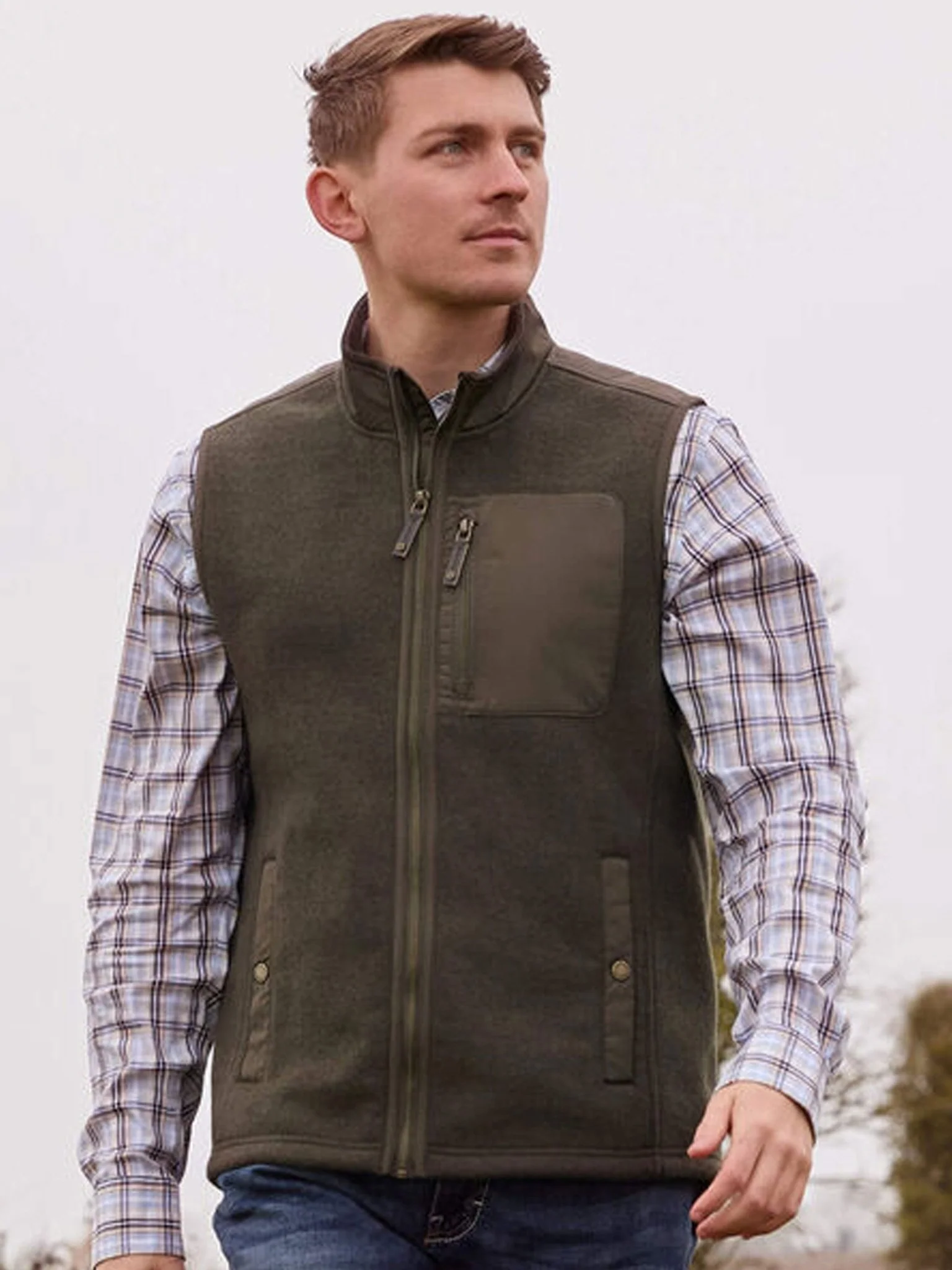 Ariat - Millbrae Mens Gilet Wool Blend - mens bodywarmers / Waistcoat - Image 10