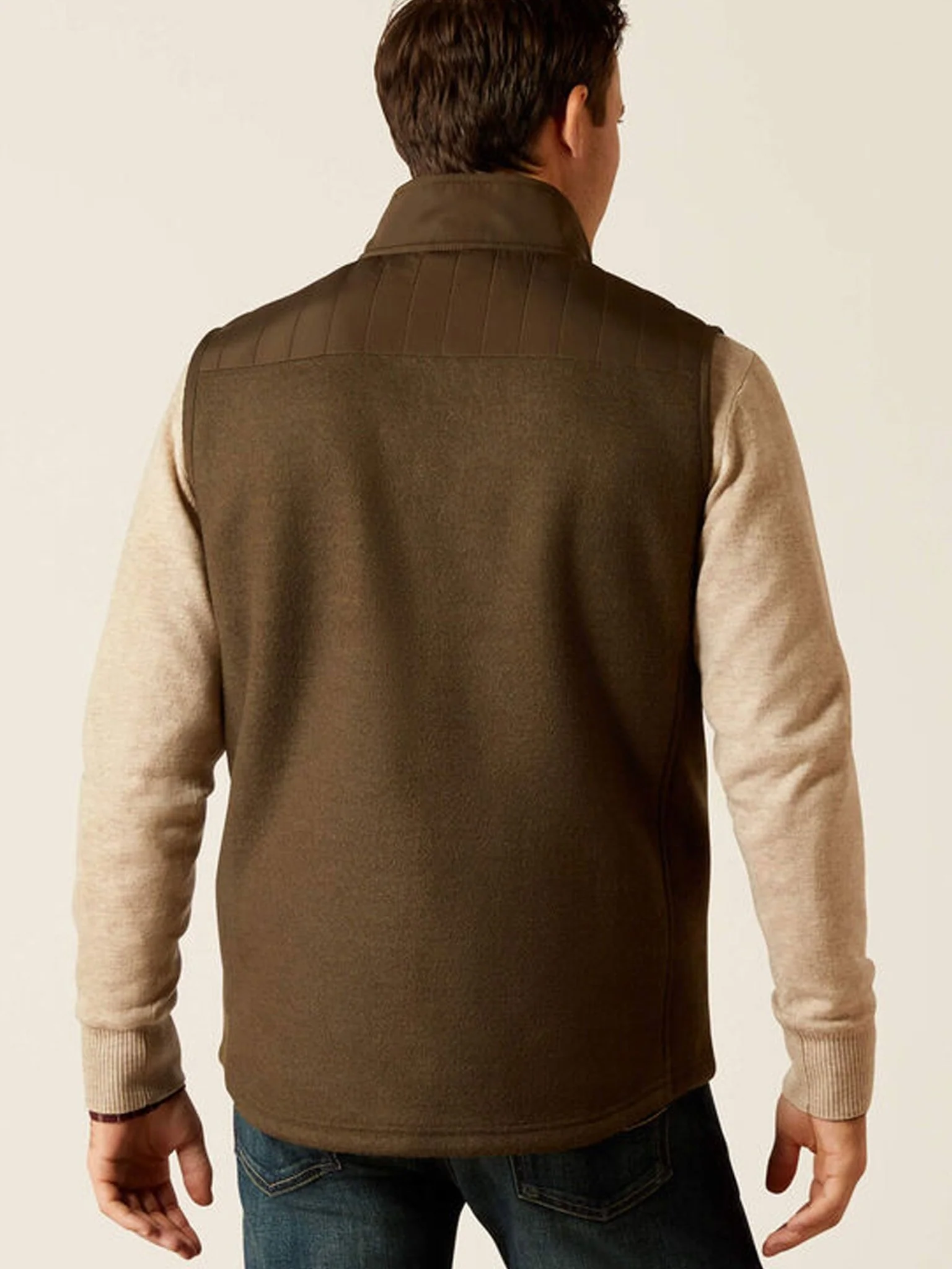 Ariat - Millbrae Mens Gilet Wool Blend - mens bodywarmers / Waistcoat - Image 3