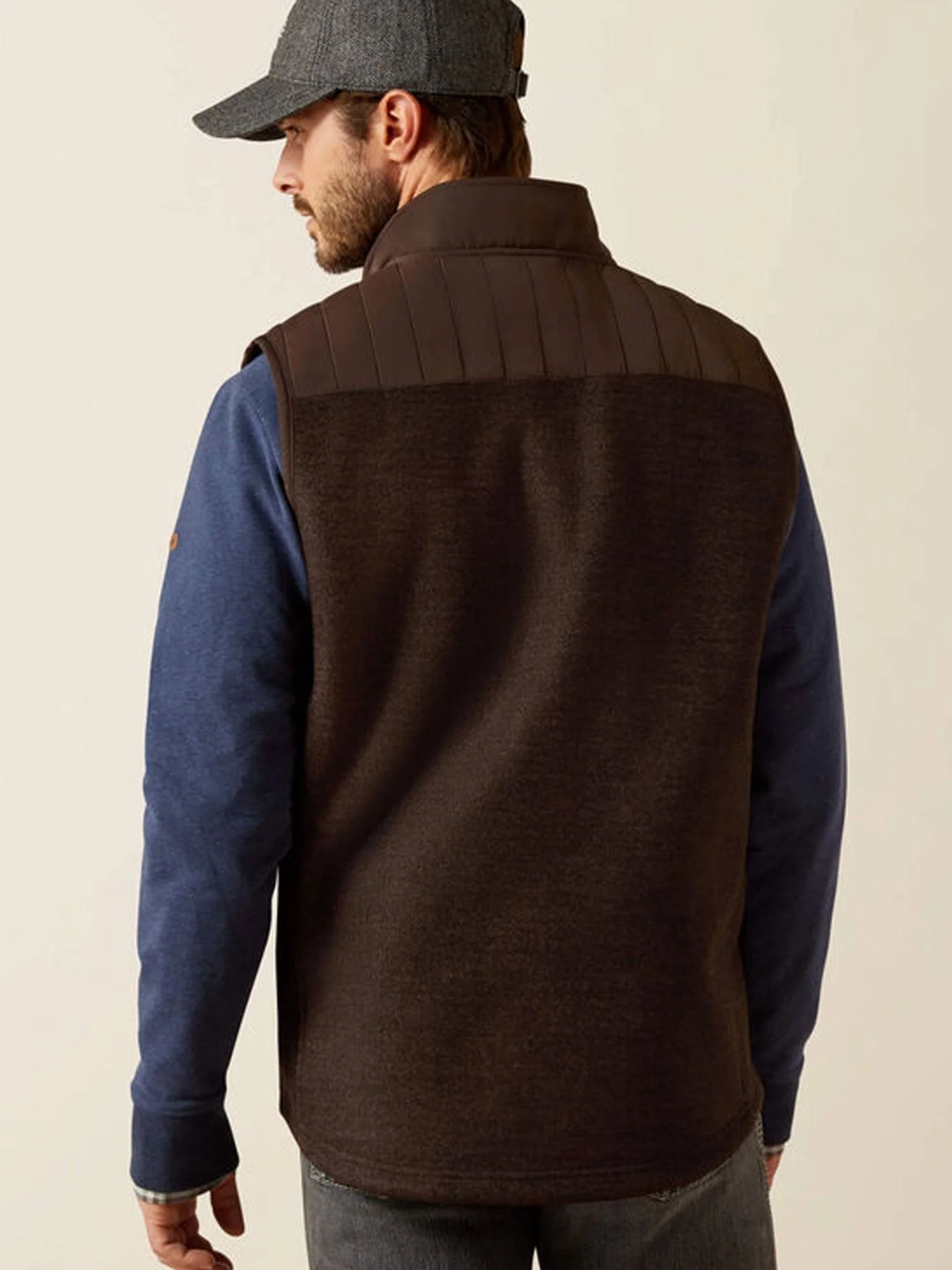 Ariat - Millbrae Mens Gilet Wool Blend - mens bodywarmers / Waistcoat - Image 6