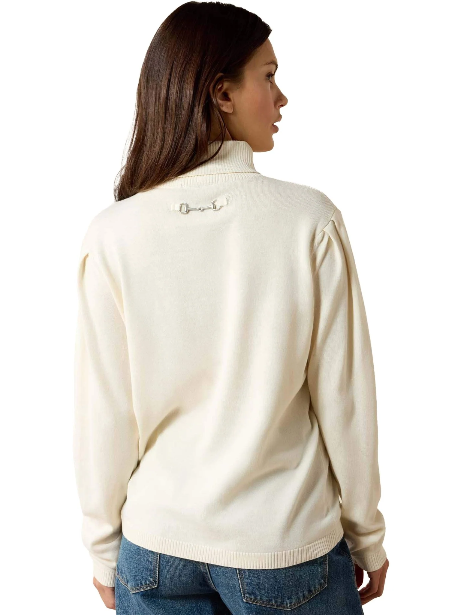 Ariat - Womens Aldergate Cotton Sweater - Fine gauge Ladies pullover / Jumper - Image 3