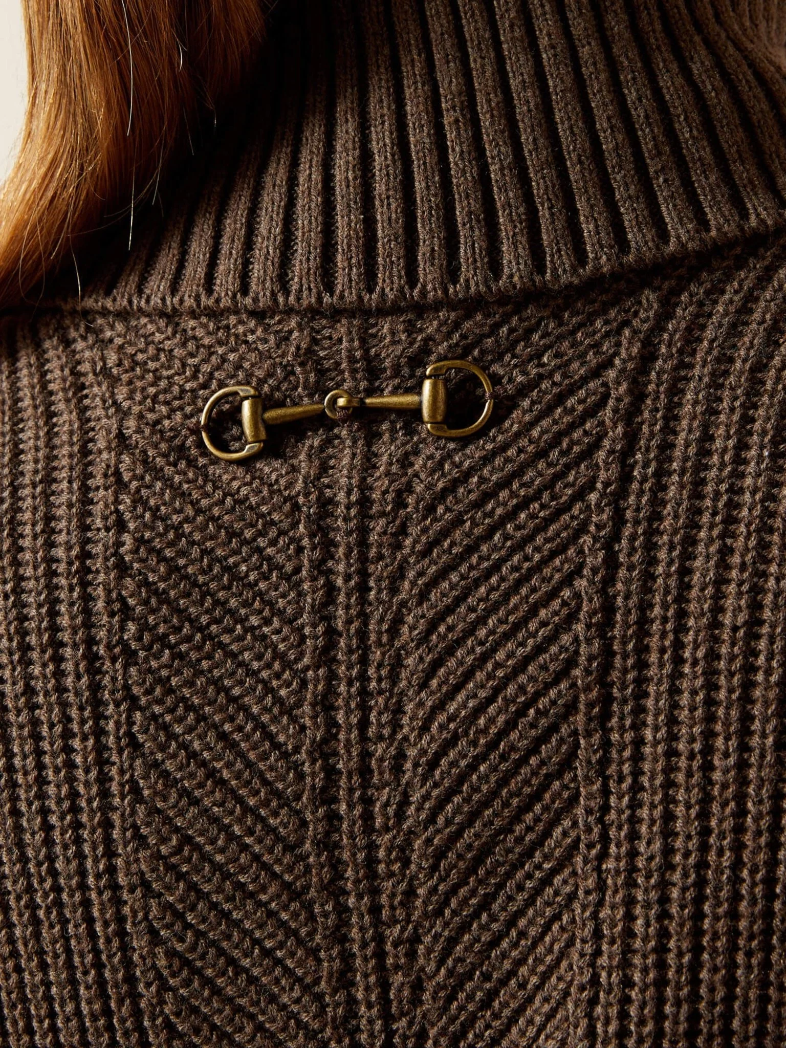 Ariat - Womens Lendal Wool / Cotton Sweater - Turtle Neck Ladies pullover / Jumper - Image 9