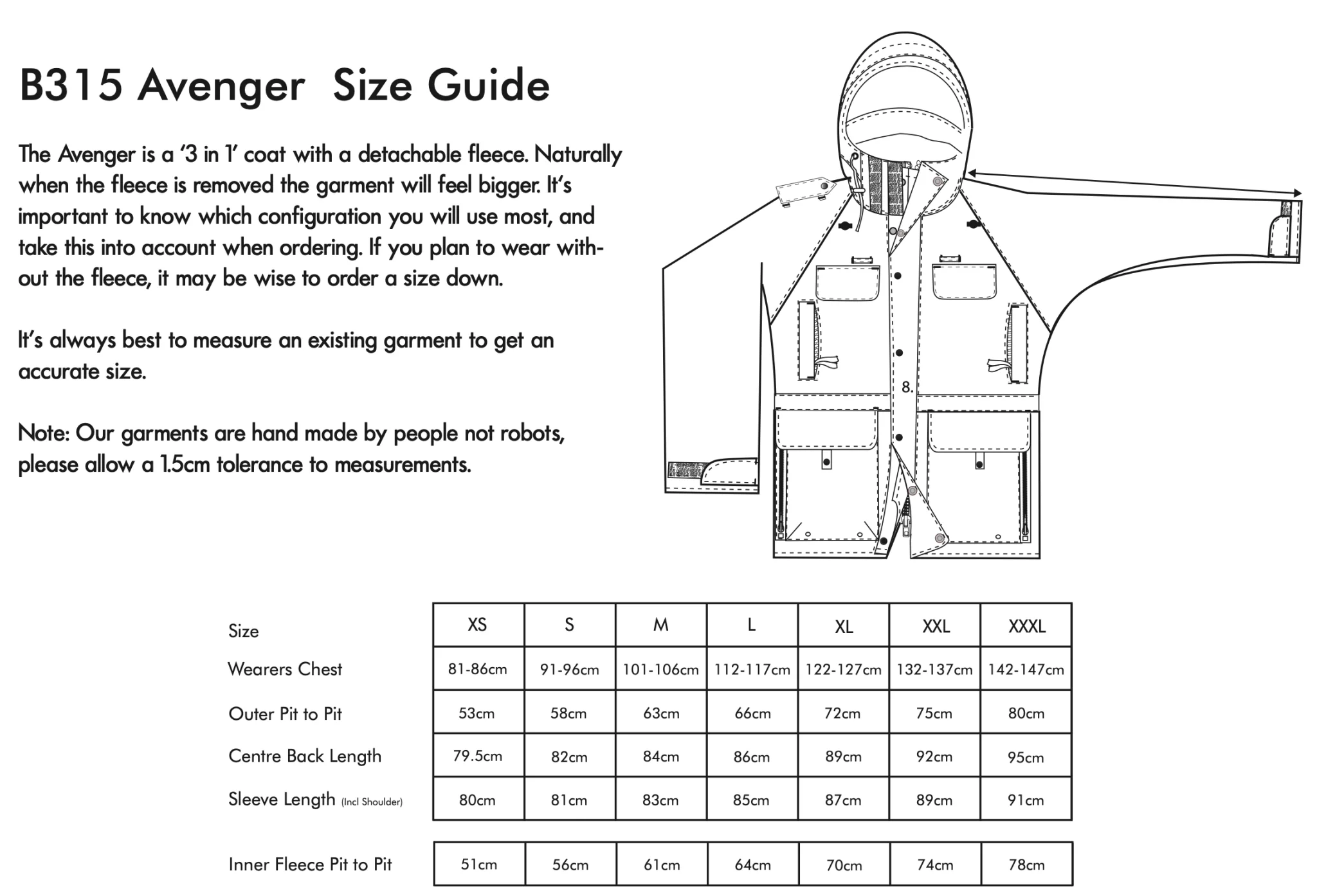 Arktis - B315 Avenger Waterproof, Breathable Coat / Jacket - Ripstop& Detachable Fleece - Image 10