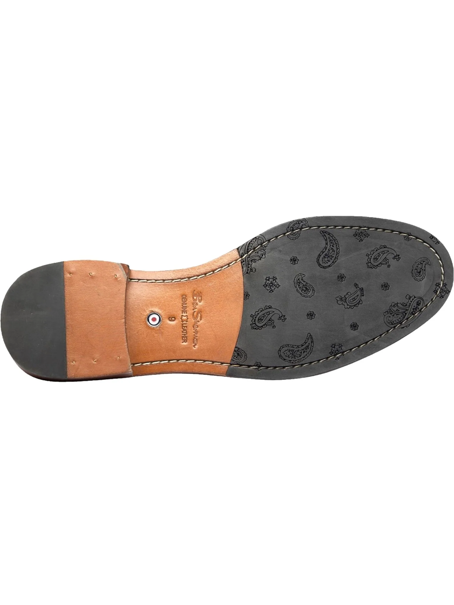 Ben Sherman Archie Mens Lace Up Brogue Shoes - Crafted Burnished Leather - Image 6