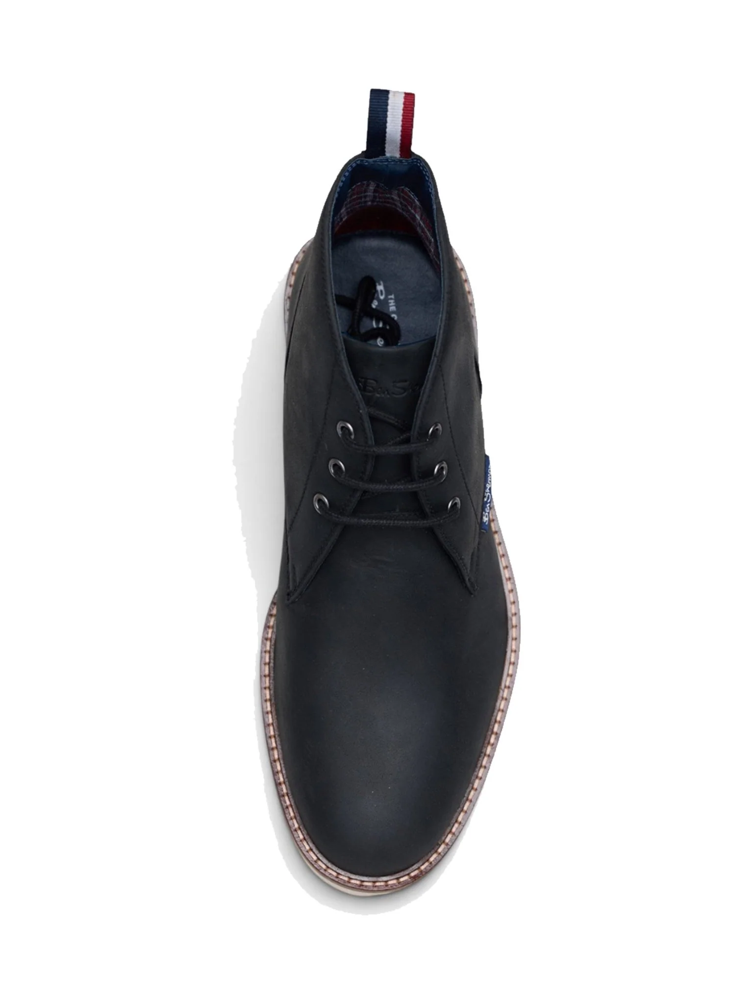 Ben Sherman Hampton Men’s Chukka Boots – Black Waxy Leather Lace-Up Ankle Boot - Image 3