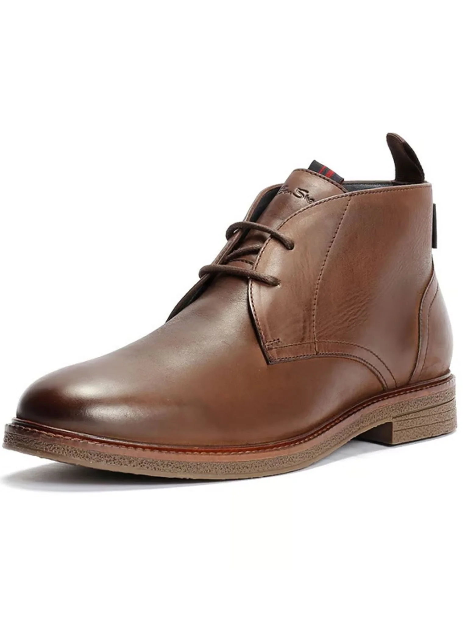 Ben Sherman Walker Chukka Lace Up Mens Boots Crafted Soft Waxy Leather - Image 3
