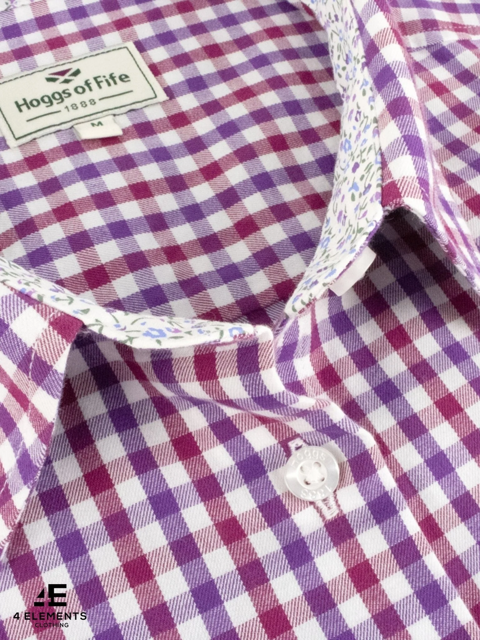 Hoggs of Fife Ladies Long sleeve Shirt, Womens Country check shirt Becky II - Image 3