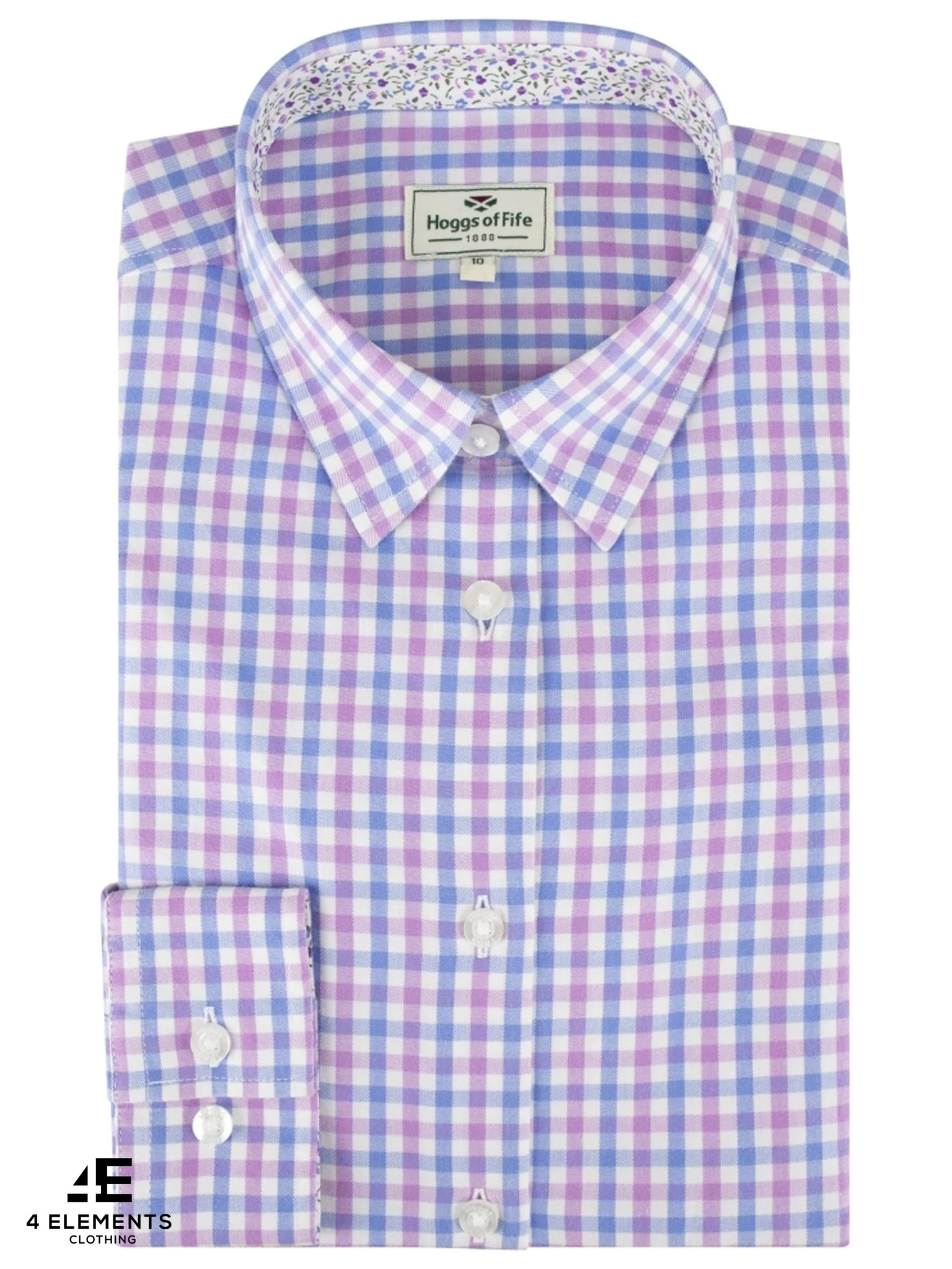 Hoggs of Fife Ladies Long sleeve Shirt, Womens Country check shirt Becky II - Image 8