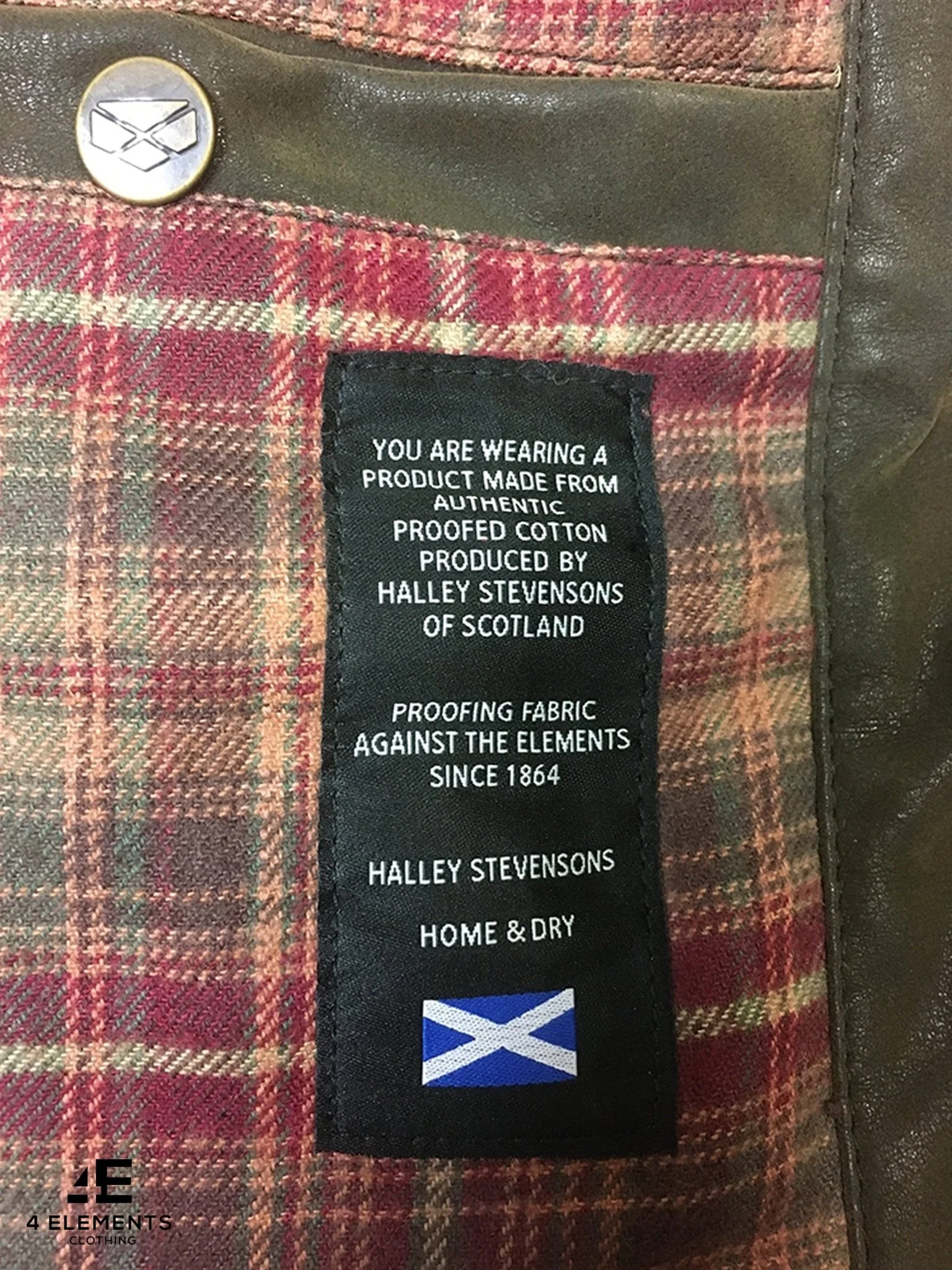 Hoggs of Fife Mens Waterproof Wax Jacket / Caledonia Halley Stevenson Waxed coat for men - Image 4