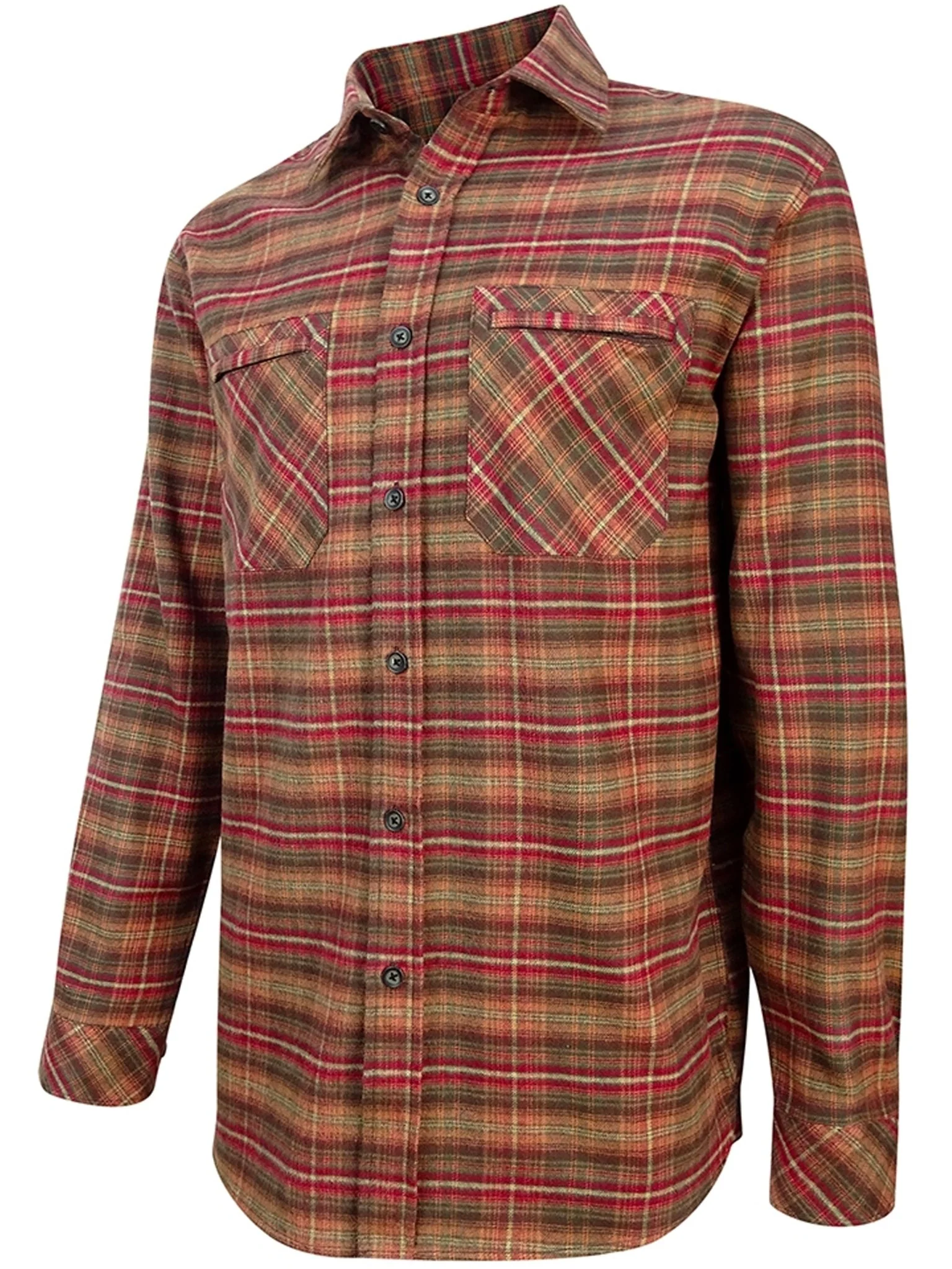 Hoggs of Fife Mens Long Sleeve check shirt / Country sport Check Luxury Shirt - Image 3