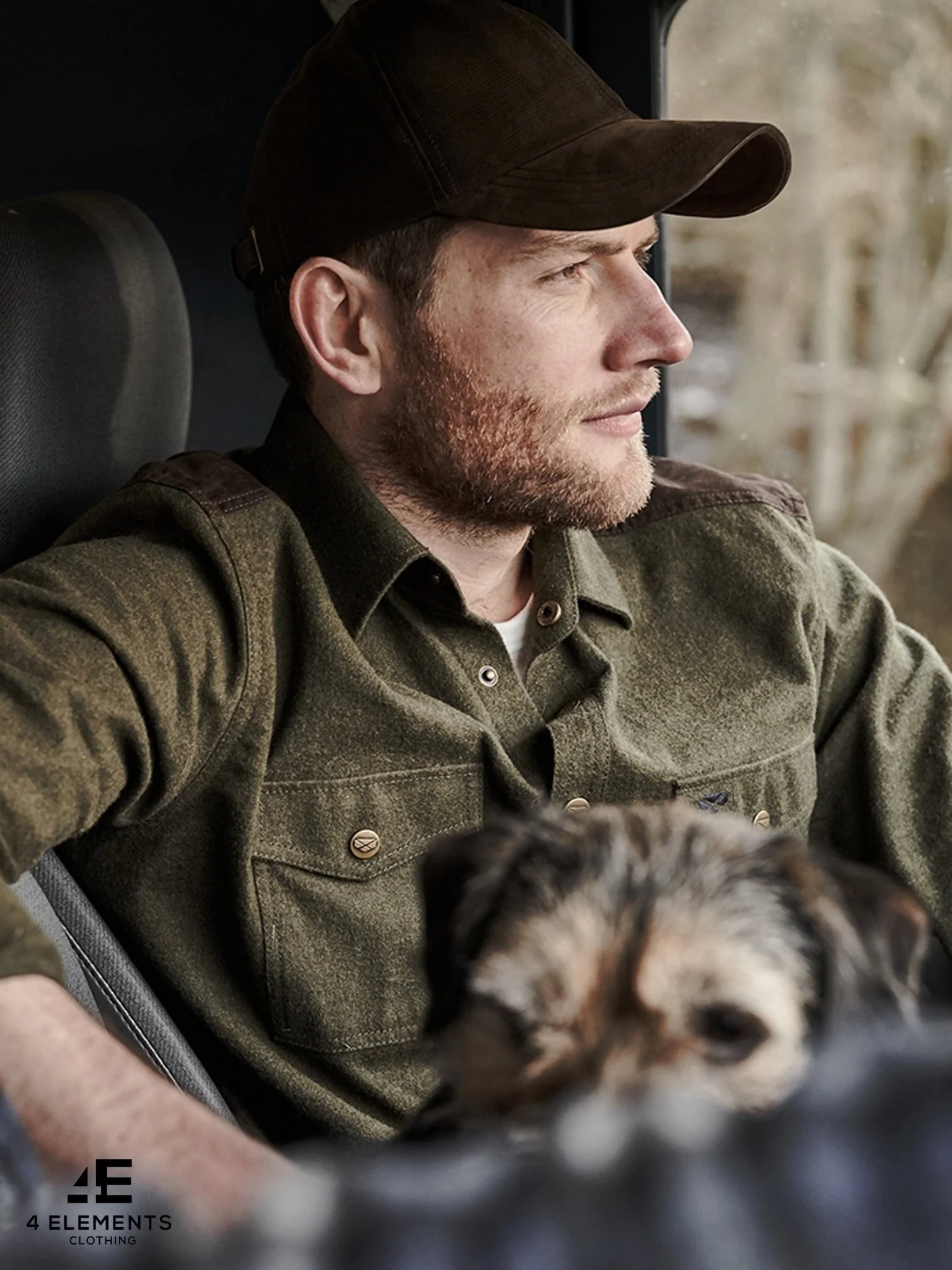 Hoggs of Fife Mens Flannel Shirt, long sleeve shirt - Dunvegan Mens country shirt - Image 4