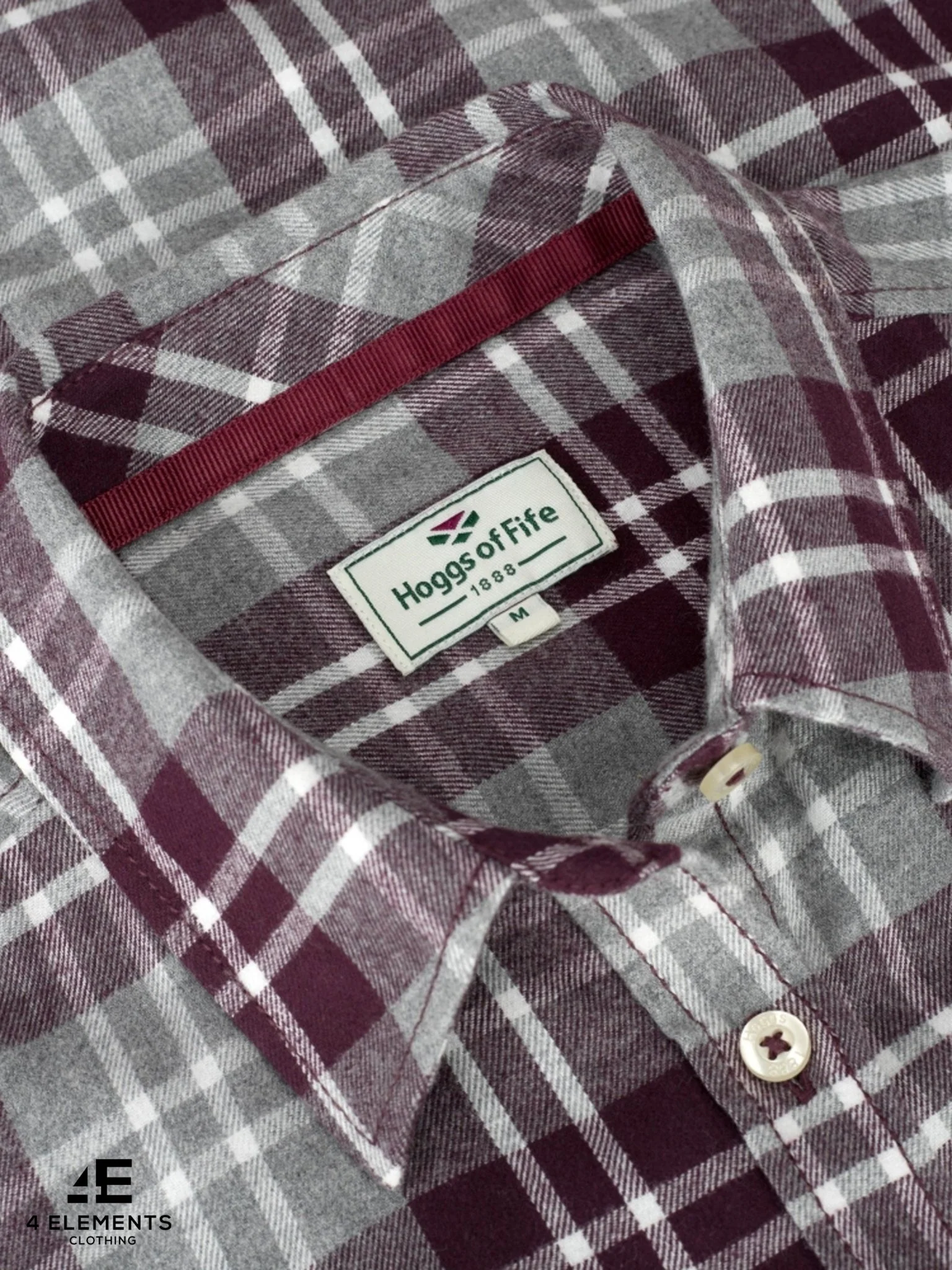 Hoggs of Fife Eilidh Ladies Long sleeve shirt / brushed flannel ladies check shirt - Image 5