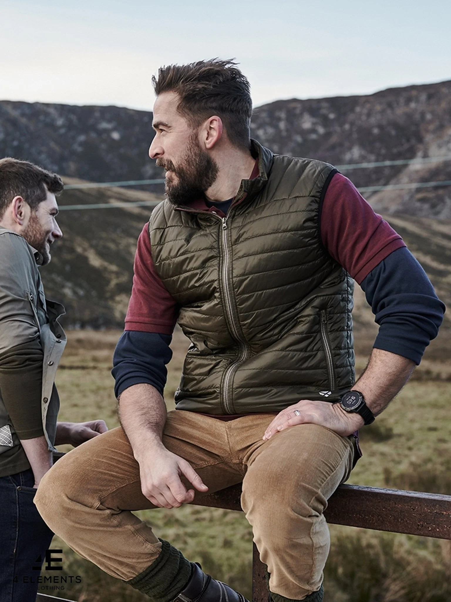 Hoggs of Fife Kingston Mens Gilet Nylon Ripstop Mens lightweight body warmer mens waistcoat - Image 3