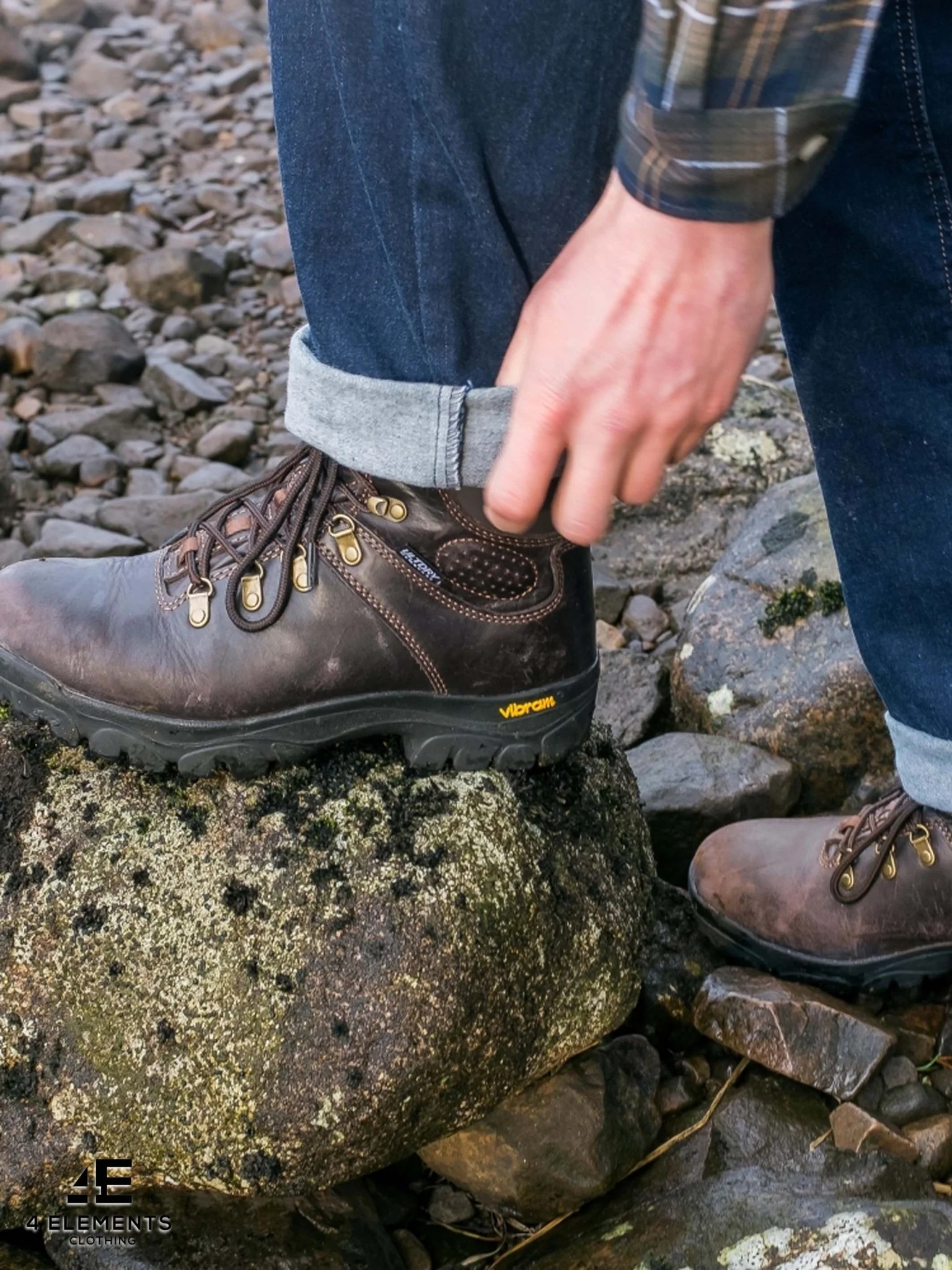 Hoggs Of Fife Munro Waterproof Hiking / mens walking Boot Leather boots - Image 3