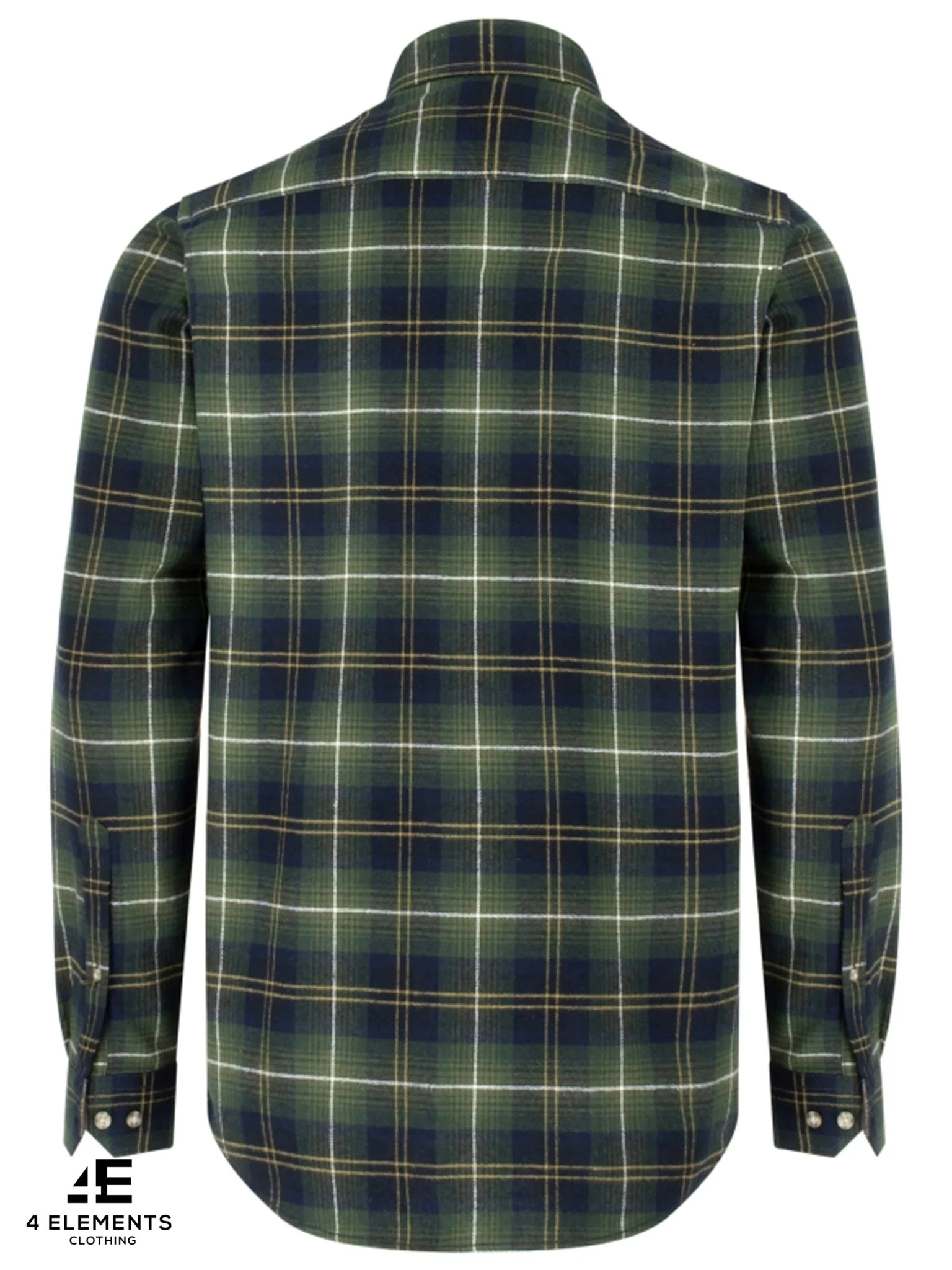 Hoggs of Fife Pitmedden Country Check Shirt, Long Sleeve Flannel Mens Shirt - Image 3