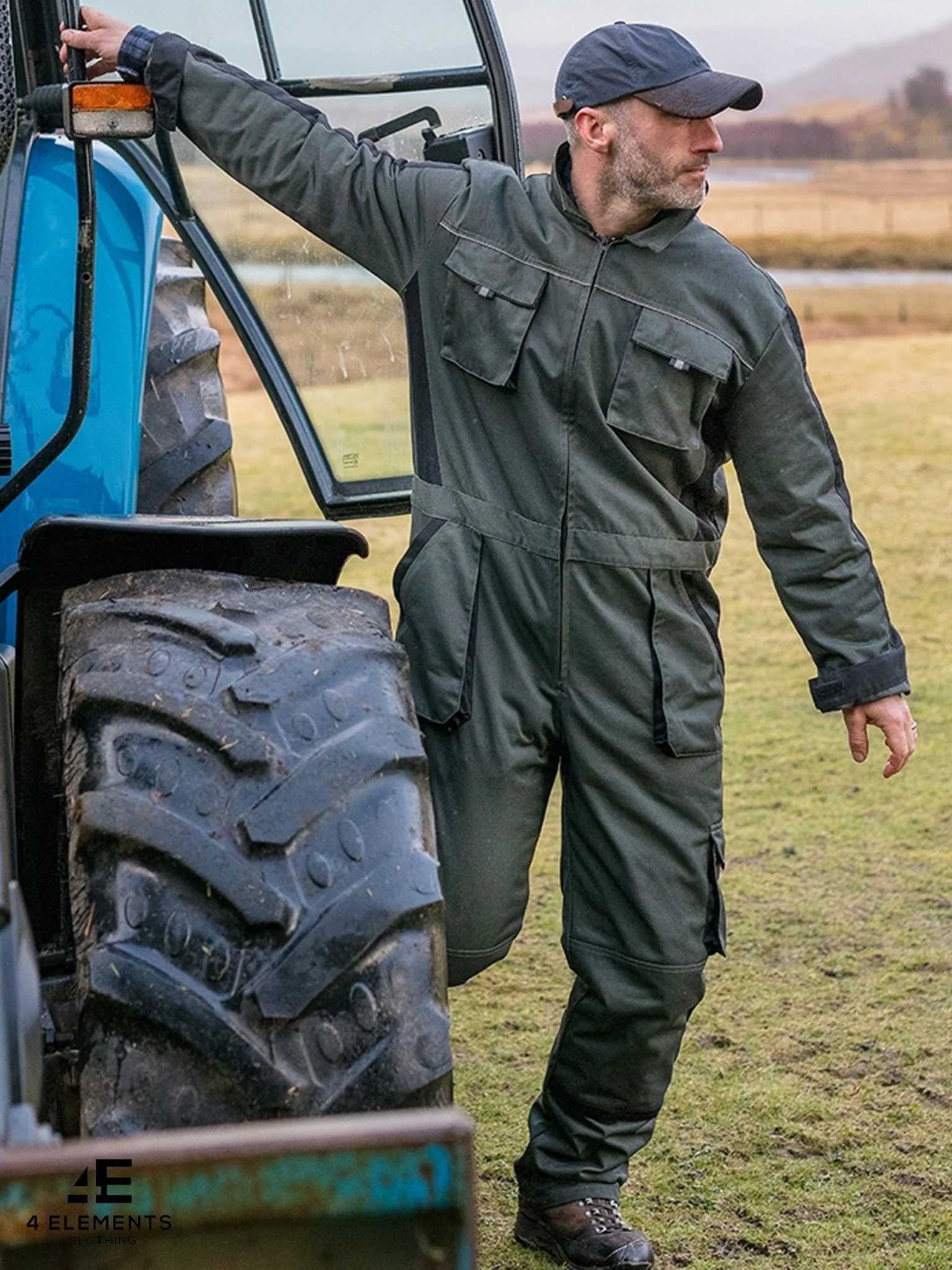 Hoggs of Fife - WorkHogg Coverall / Overalls / Boiler Suit with Zip entry - Image 3