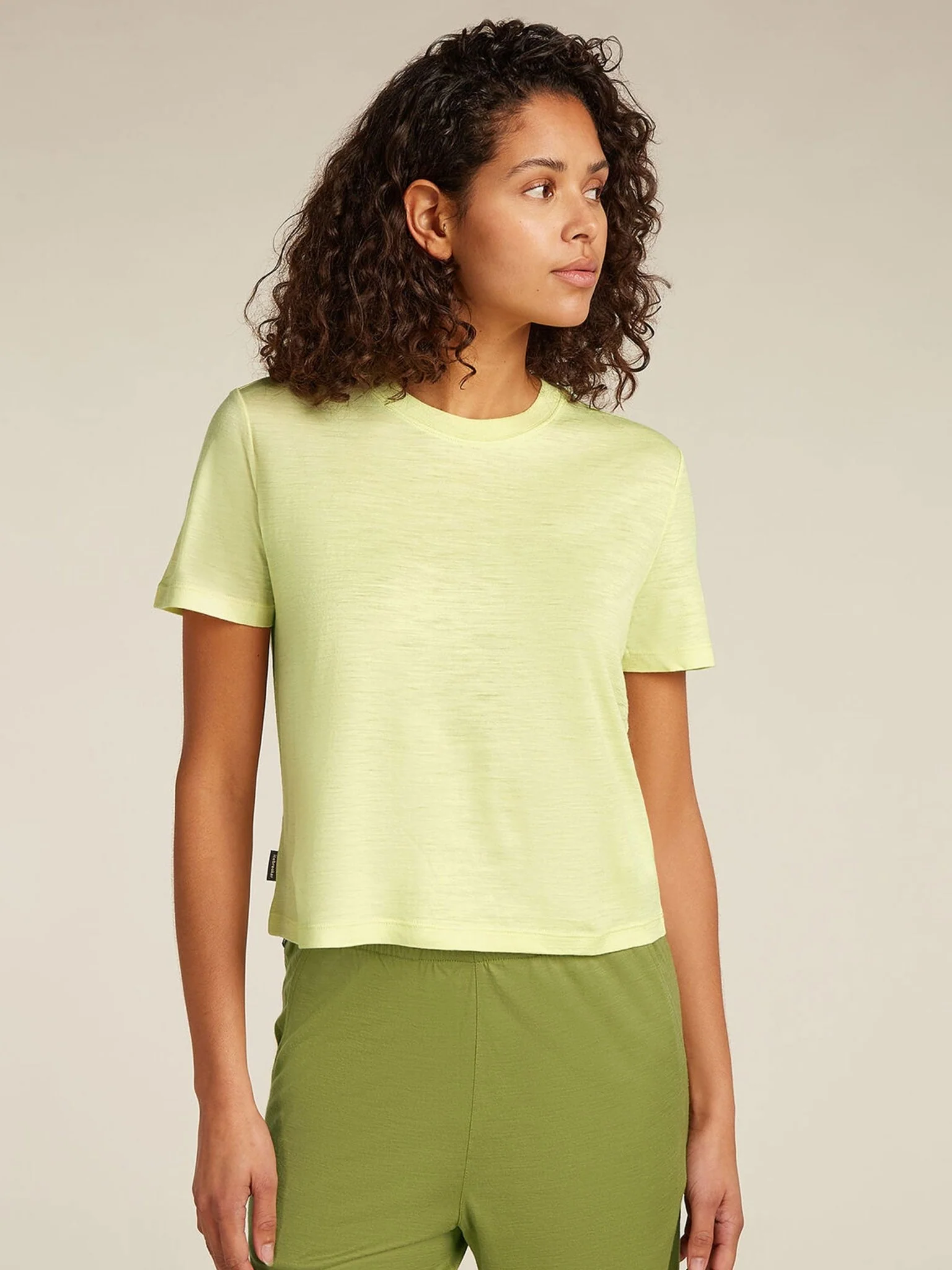 Icebreaker Womens Merino 150 Tech Lite Short Sleeve Ladies Crop T-Shirt - Image 3