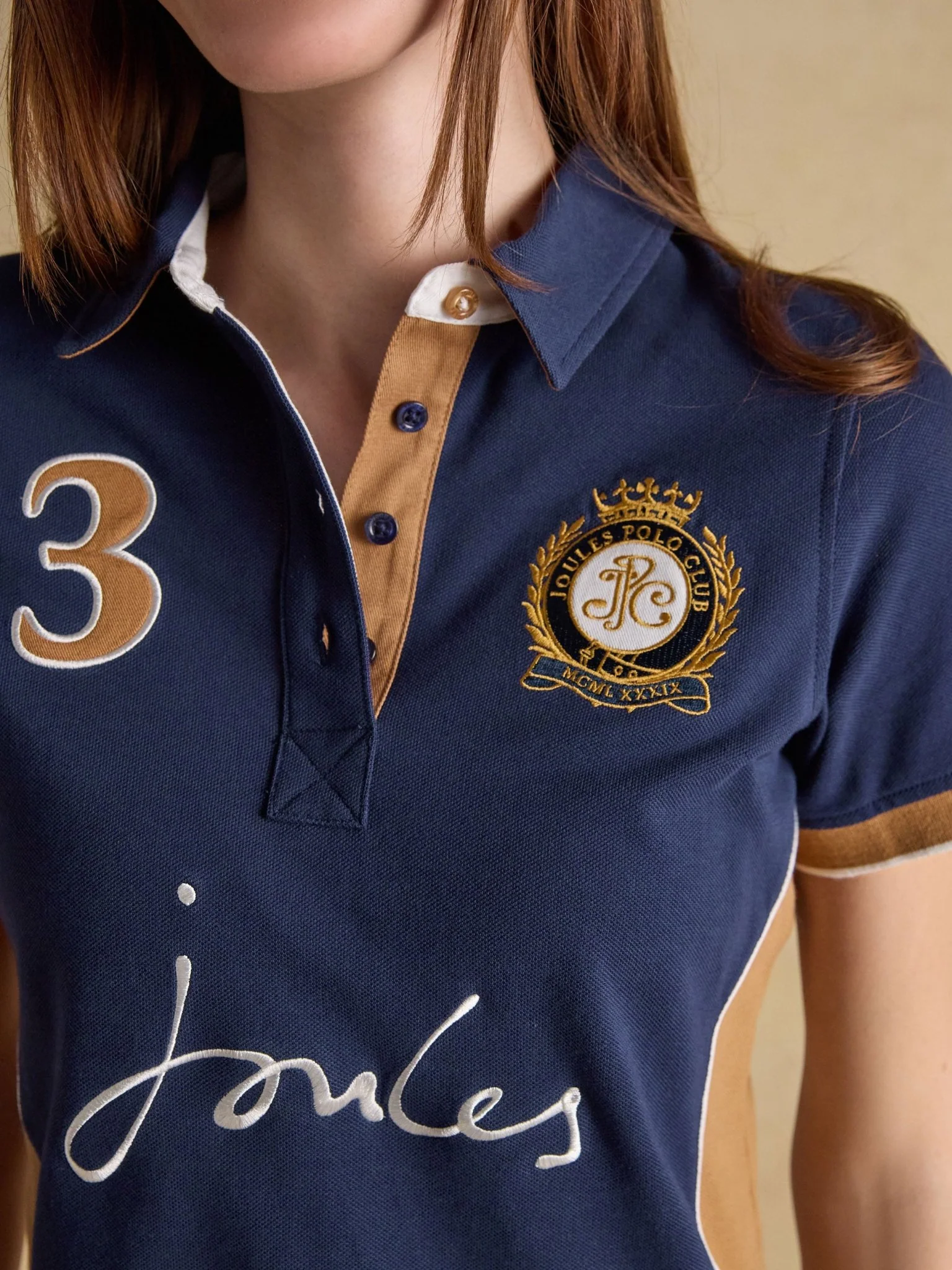 Joules Beaufort Classic Ladies Polo Shirt / Woments shirt - Image 4