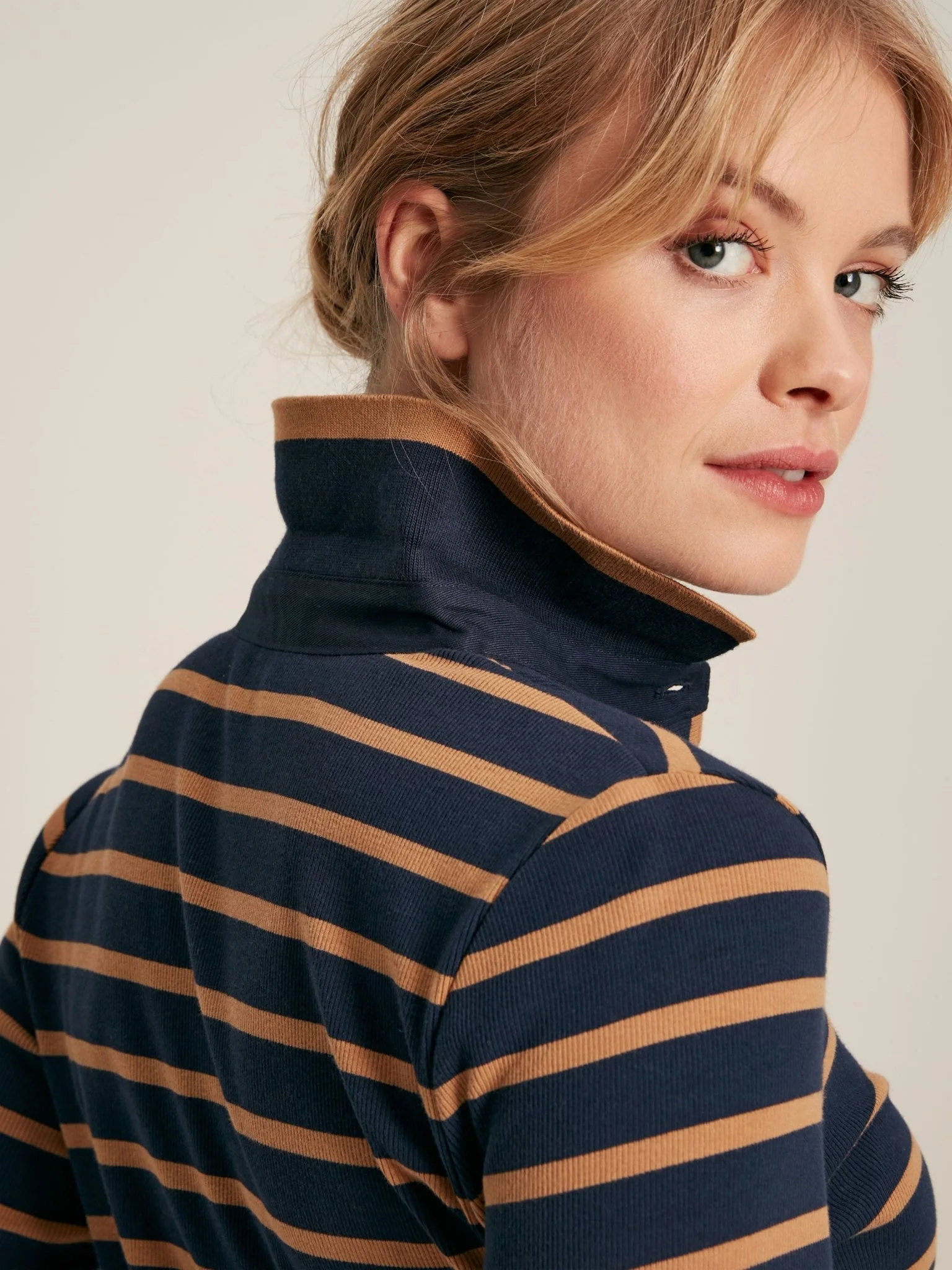 Joules - Joules Fairfield Long Sleeve Ribbed Polo Shirt / Ladies shirt - Image 10