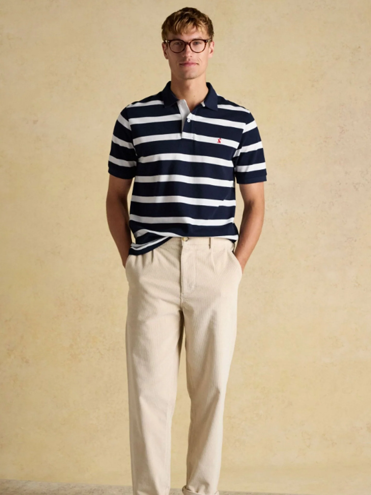 Joules - Joules Filbert Striped Cotton Pique Polo Shirt / Mens Polo Shirt - Image 11