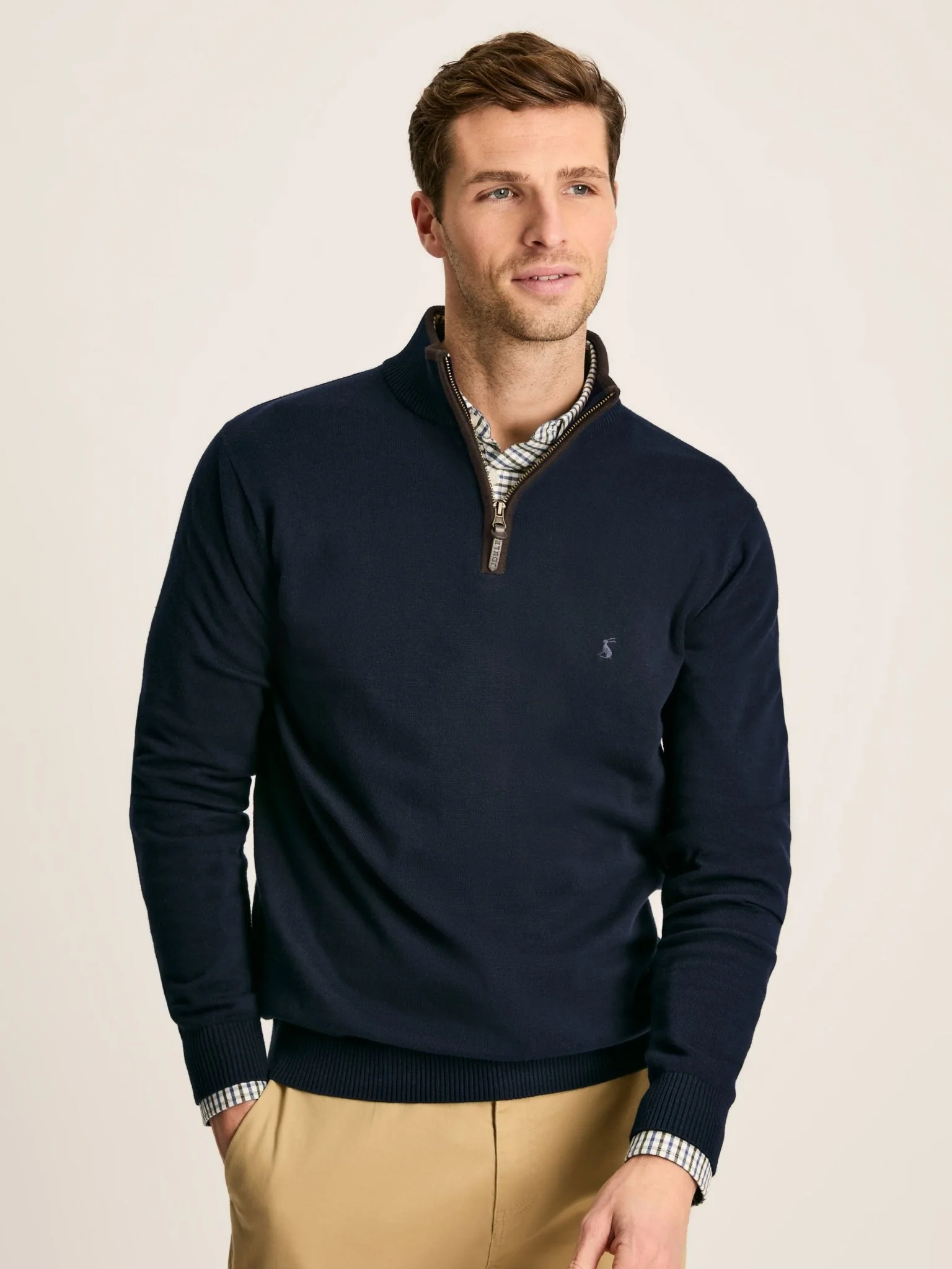 Joules Hillside Mens Jumper - 1/4 Zip / Pullover /Sweater - 100% Cotton - Image 10