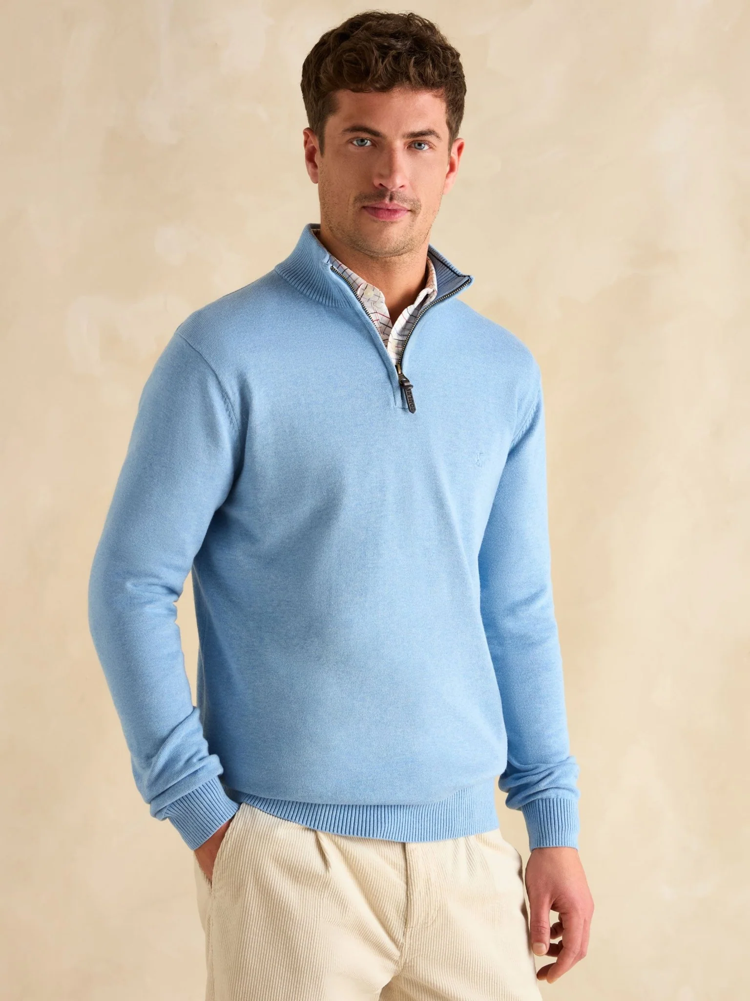 Joules Hillside Mens Jumper - 1/4 Zip / Pullover /Sweater - 100% Cotton - Image 12