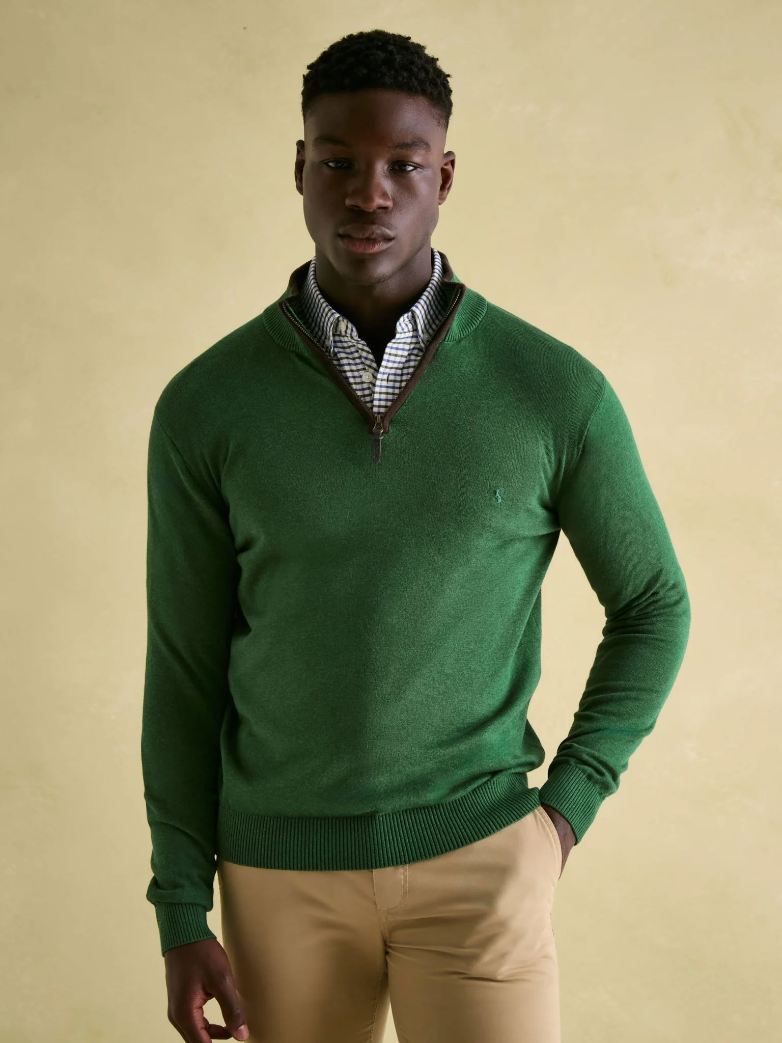 Joules Hillside Mens Jumper - 1/4 Zip / Pullover /Sweater - 100% Cotton - Image 13
