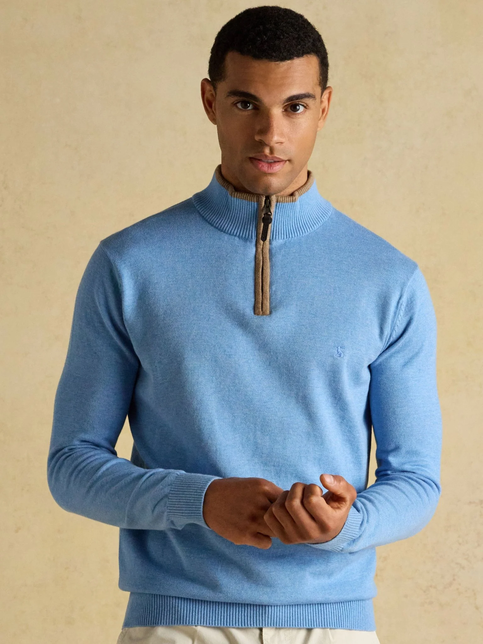 Joules Hillside Mens Jumper - 1/4 Zip / Pullover /Sweater - 100% Cotton - Image 18