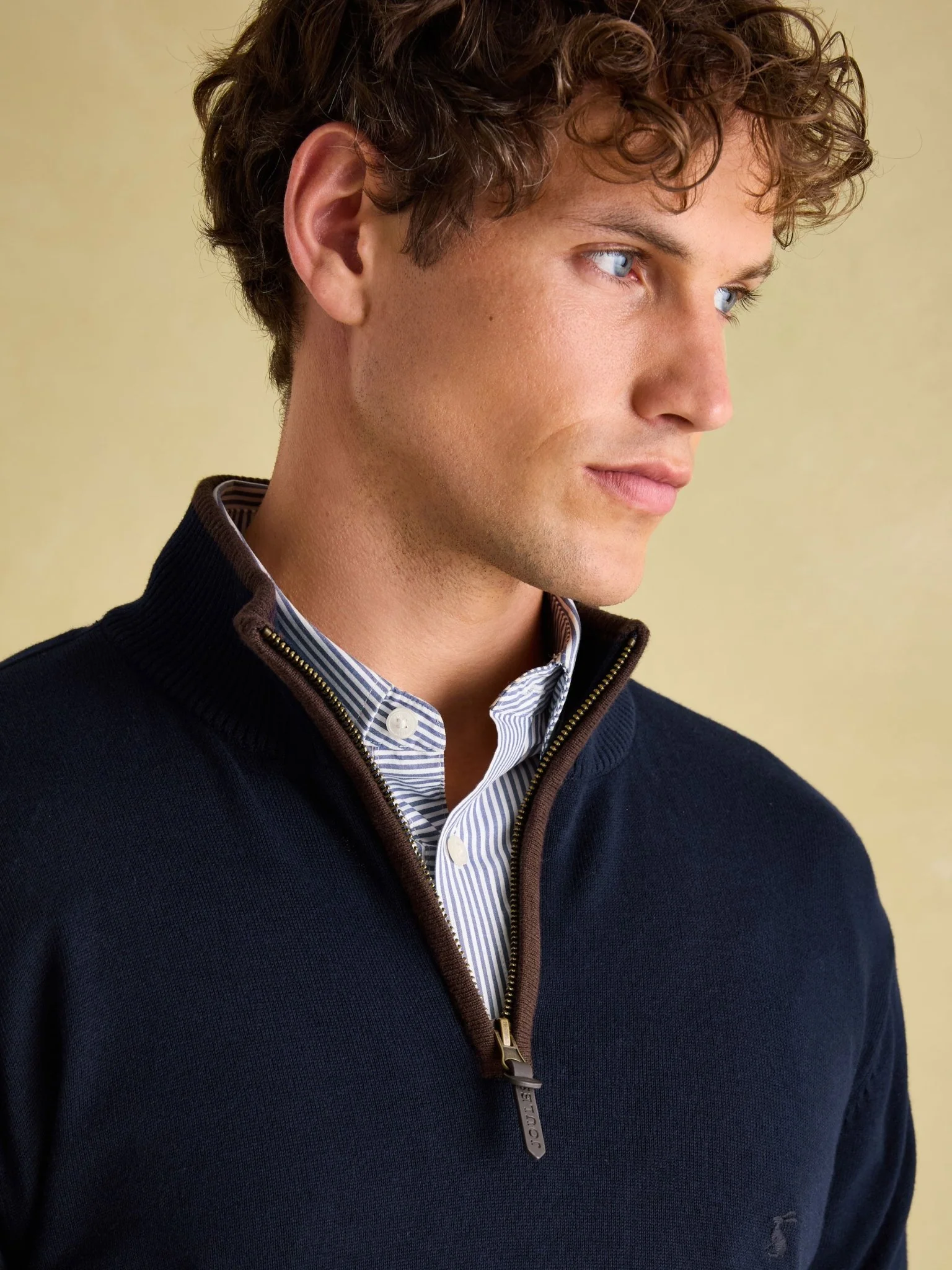 Joules Hillside Mens Jumper - 1/4 Zip / Pullover /Sweater - 100% Cotton - Image 7