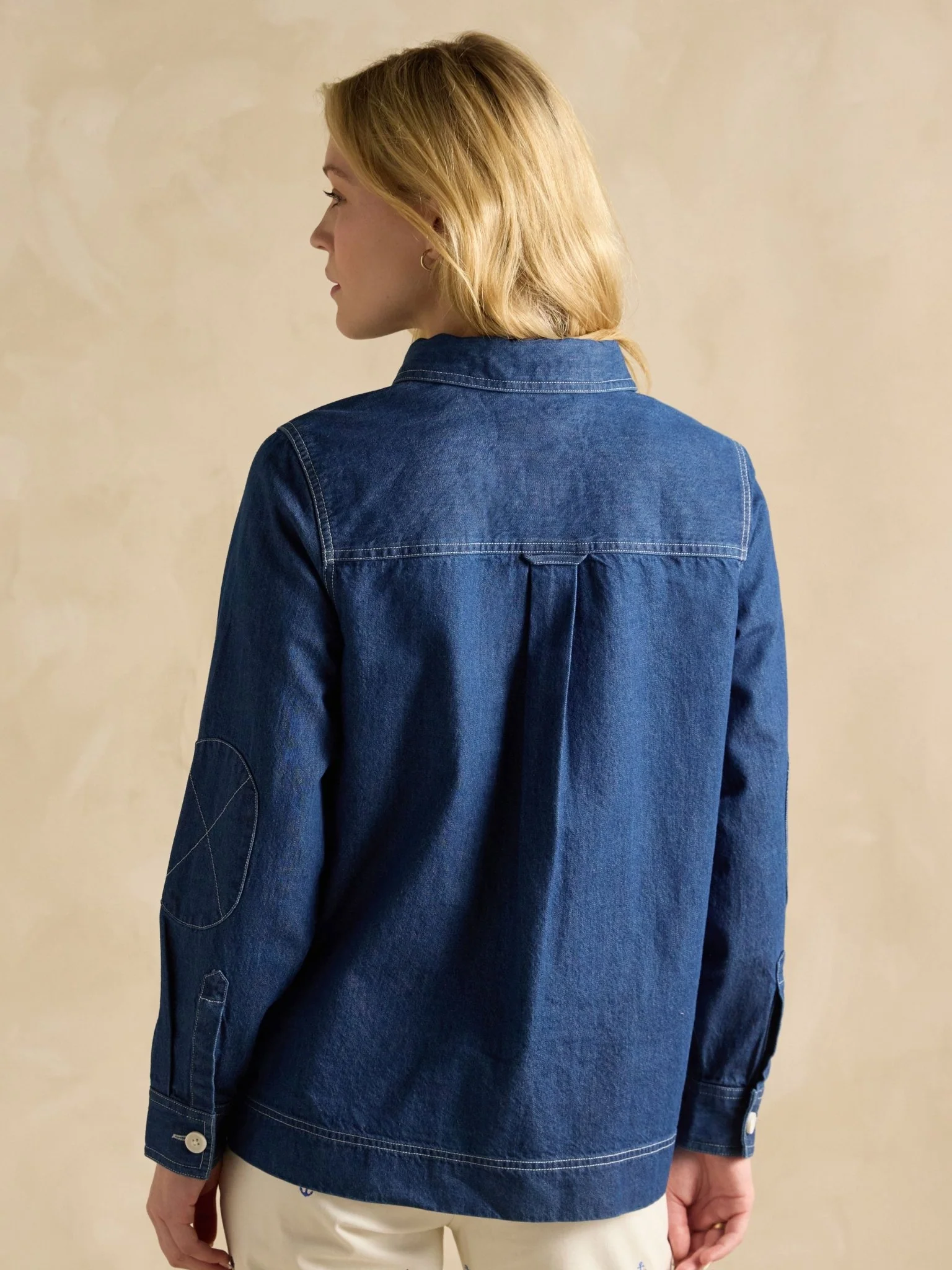 Joules - Joules Ladies Brinley Denim Deck Shirt womens relaxed fit shirt - Image 3