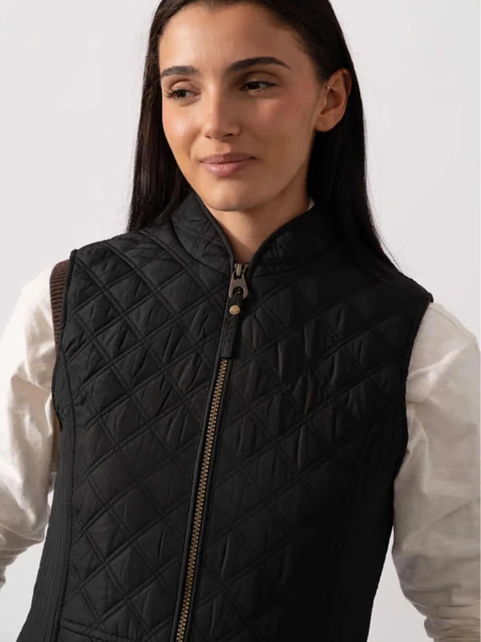 Joules - Joules Minx Showerproof Diamond Quilted Gilet ladies waistcoat / bodywarmer - Image 7