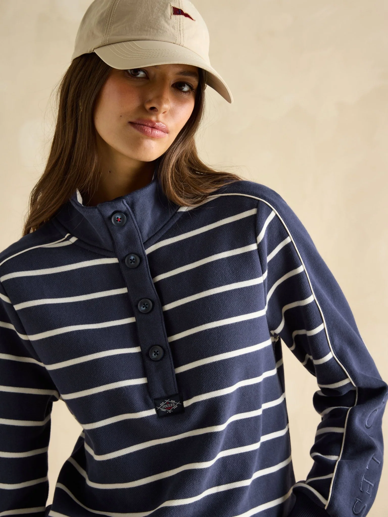 Joules - Joules Southwold Stripe ladies Sweatshirt / womens Sweater & Jumper - Image 3