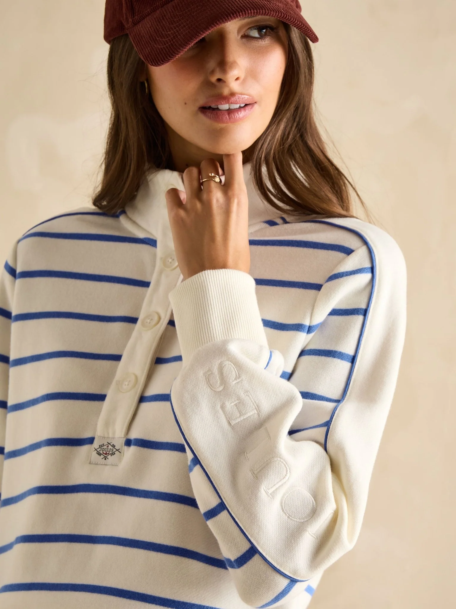 Joules - Joules Southwold Stripe ladies Sweatshirt / womens Sweater & Jumper - Image 4