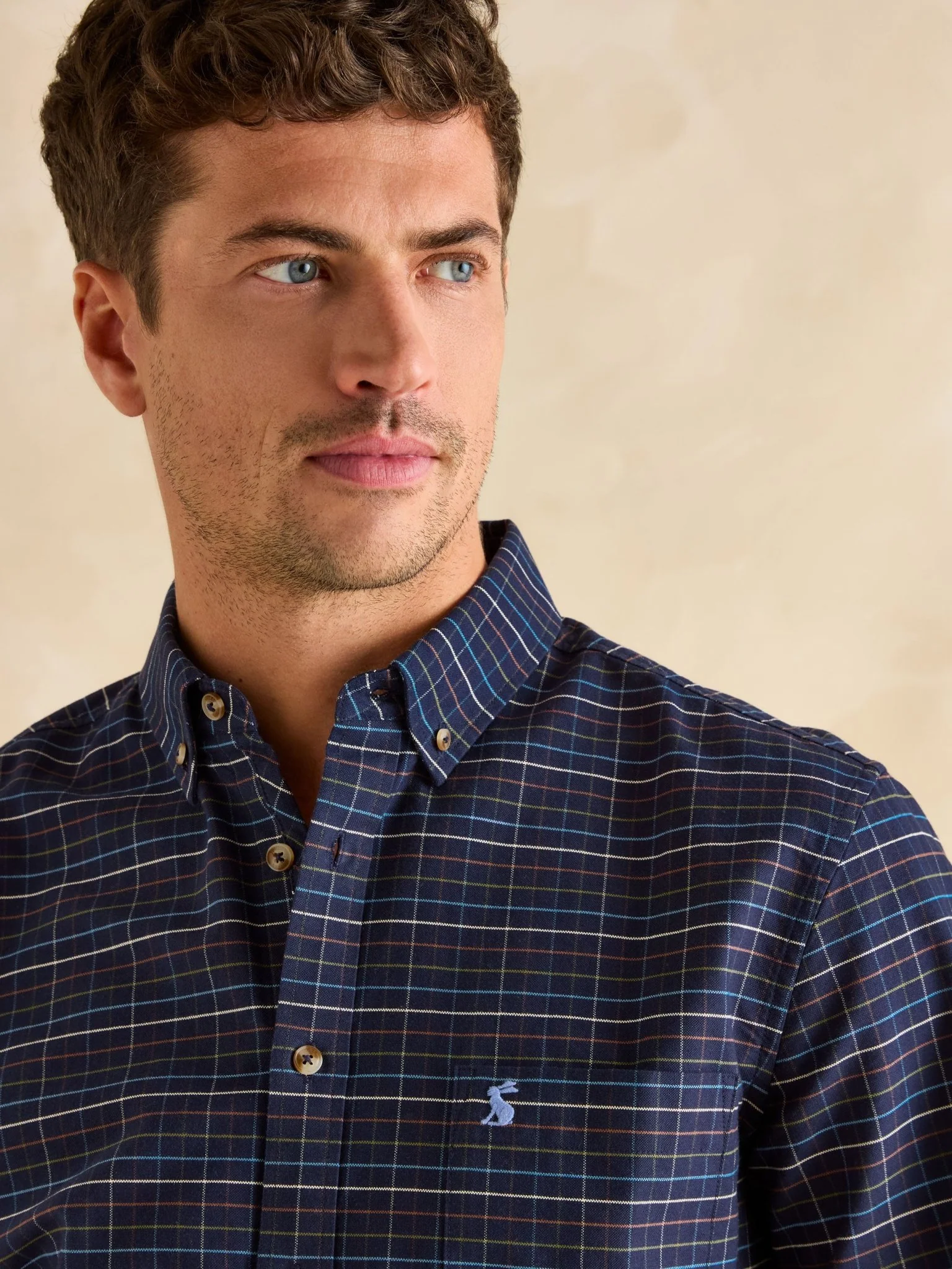 Joules - Joules Welford Mens Shirt - Cotton Long Sleeve Check Shirt - Image 13