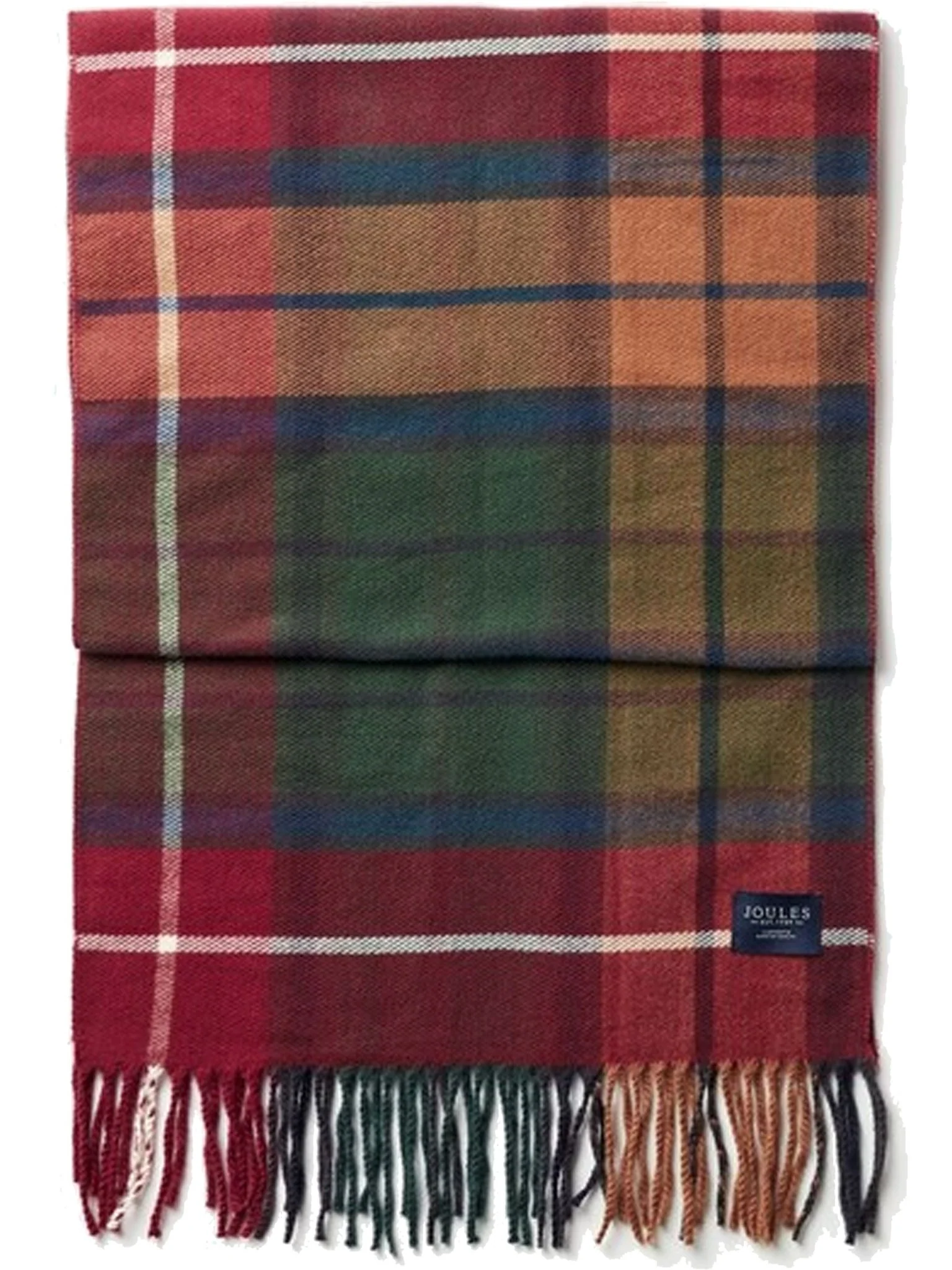 Joules Langtree Ladies Scarf Check / Tartan - Machine washable - Image 3