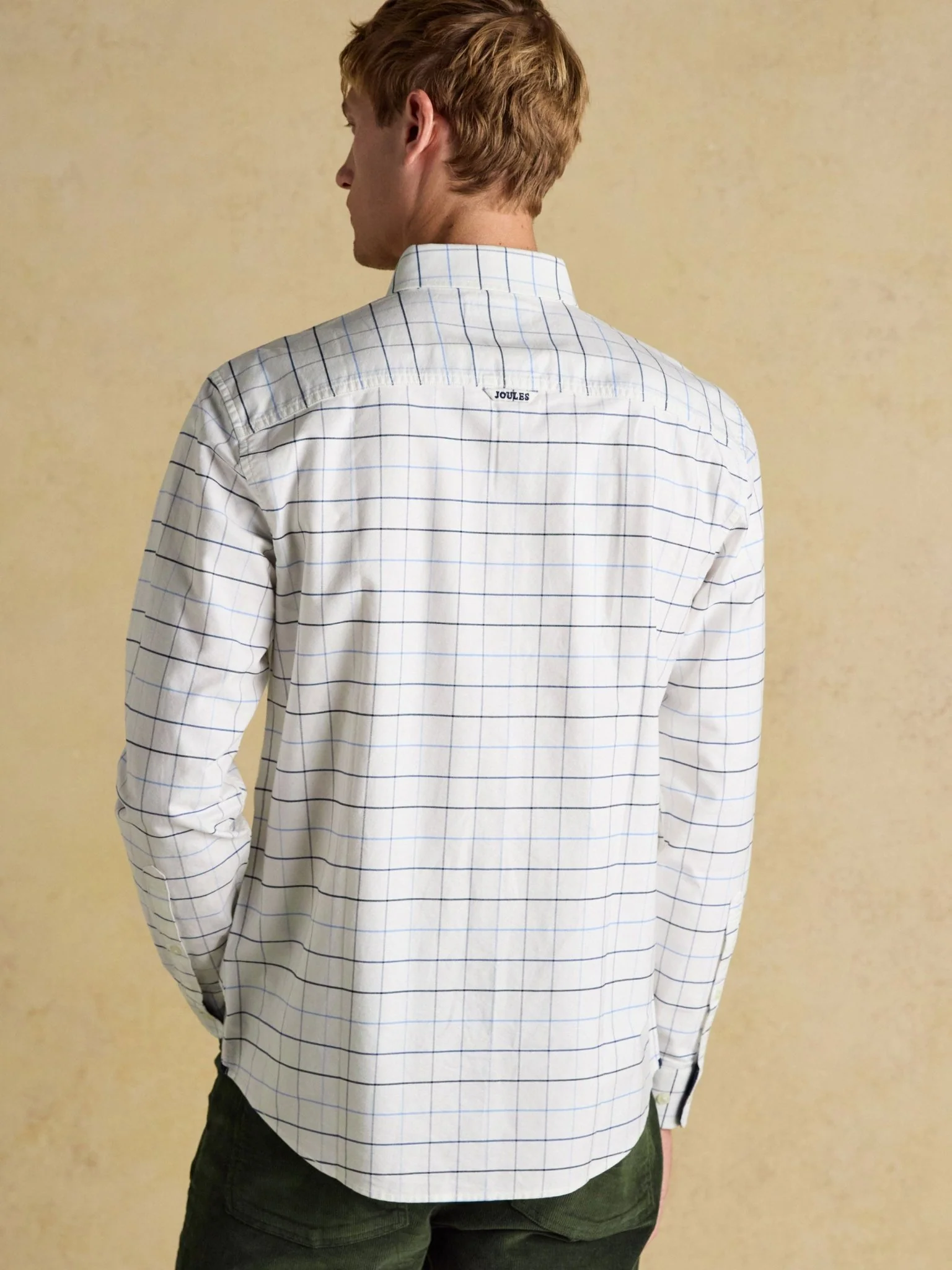 Joules Mens Classic Oxford Check Long Sleeve shirt, 100% Cotton - Image 4
