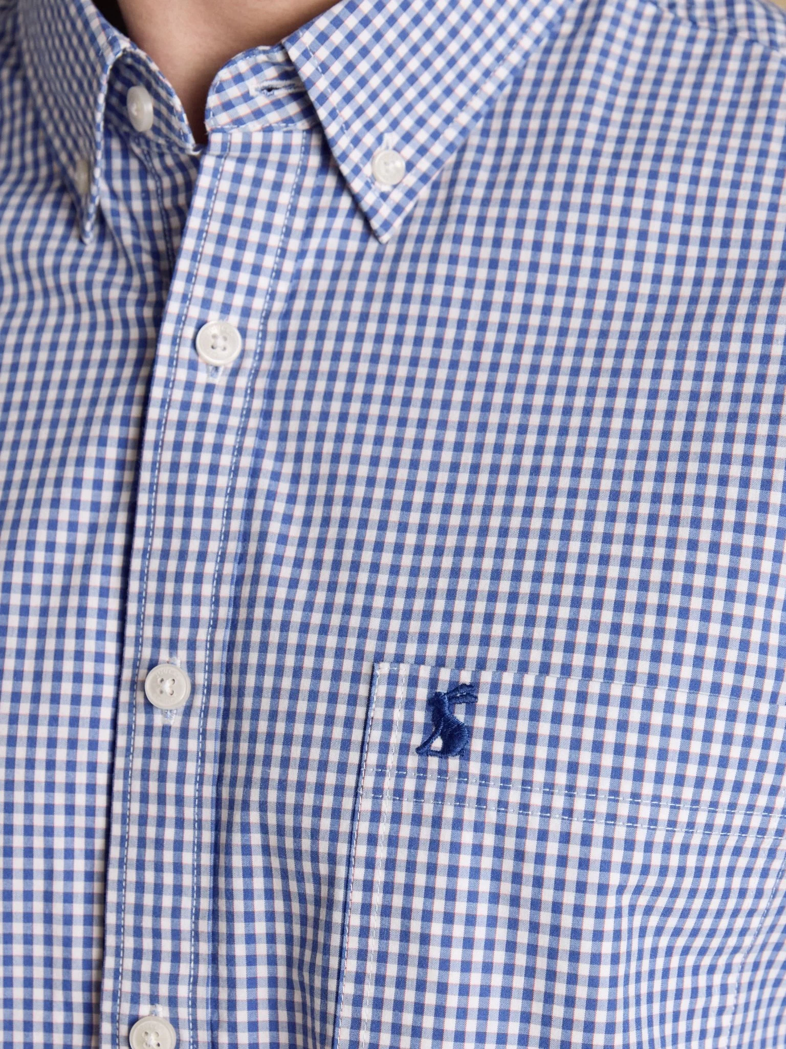 Joules Mens Gingham Check Classic Fit Shirt Men’s 100% Cotton Long Sleeve Button Down - Image 8