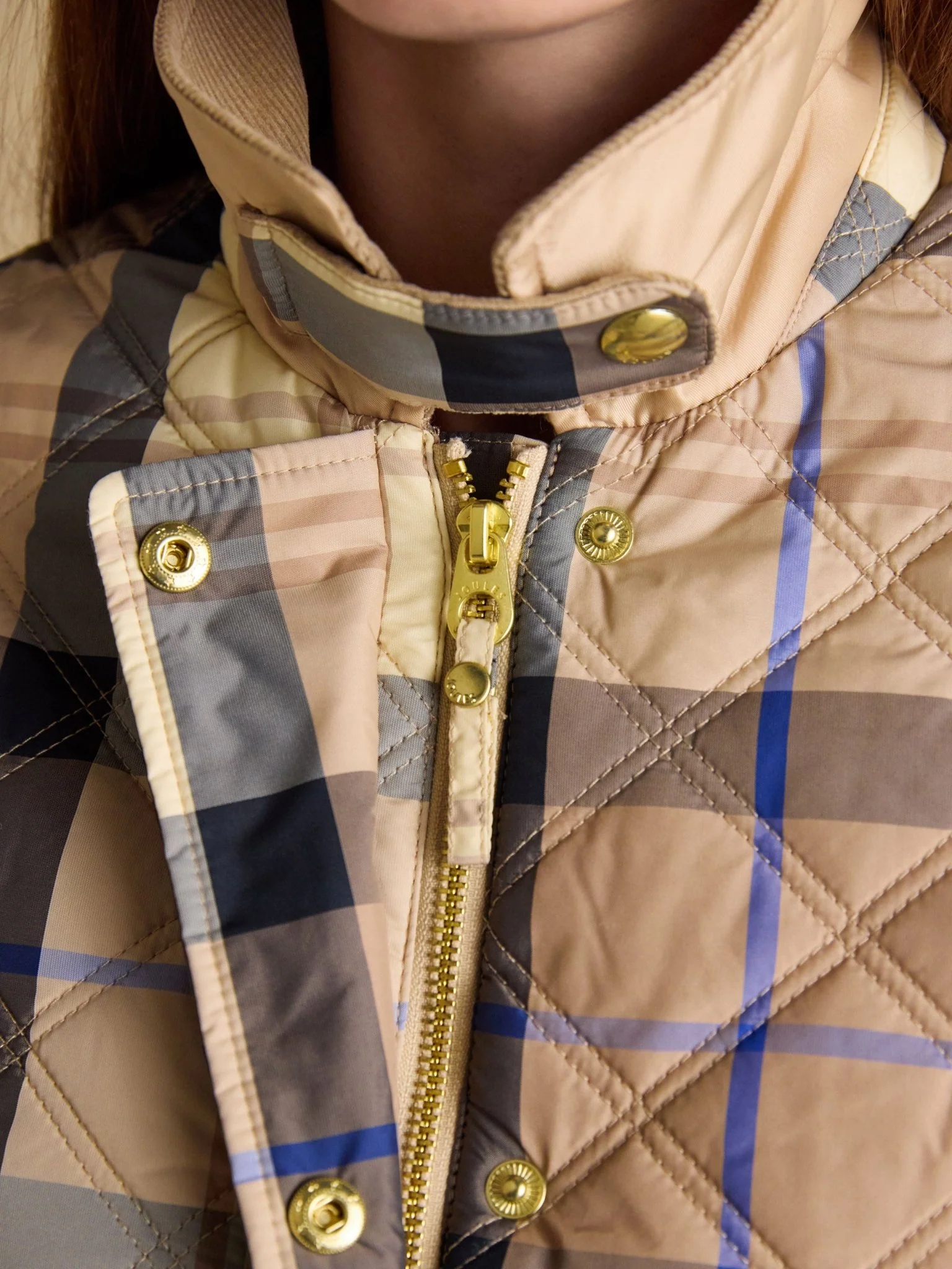 Joules Womens Harrogate Jacket / Ladies showerproof quilted barn jacket - Image 5