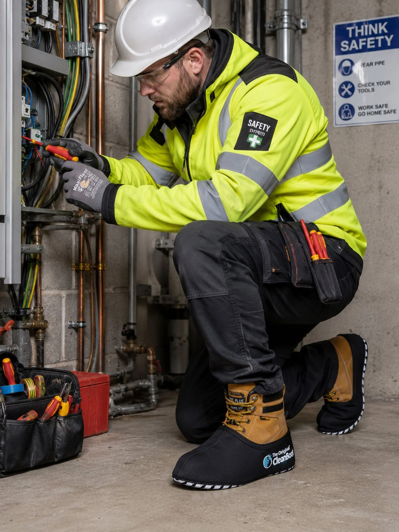 The Original CleanBoot ™ Professional, Stretchable design with a grippy sole, Protect your floor. - Image 6