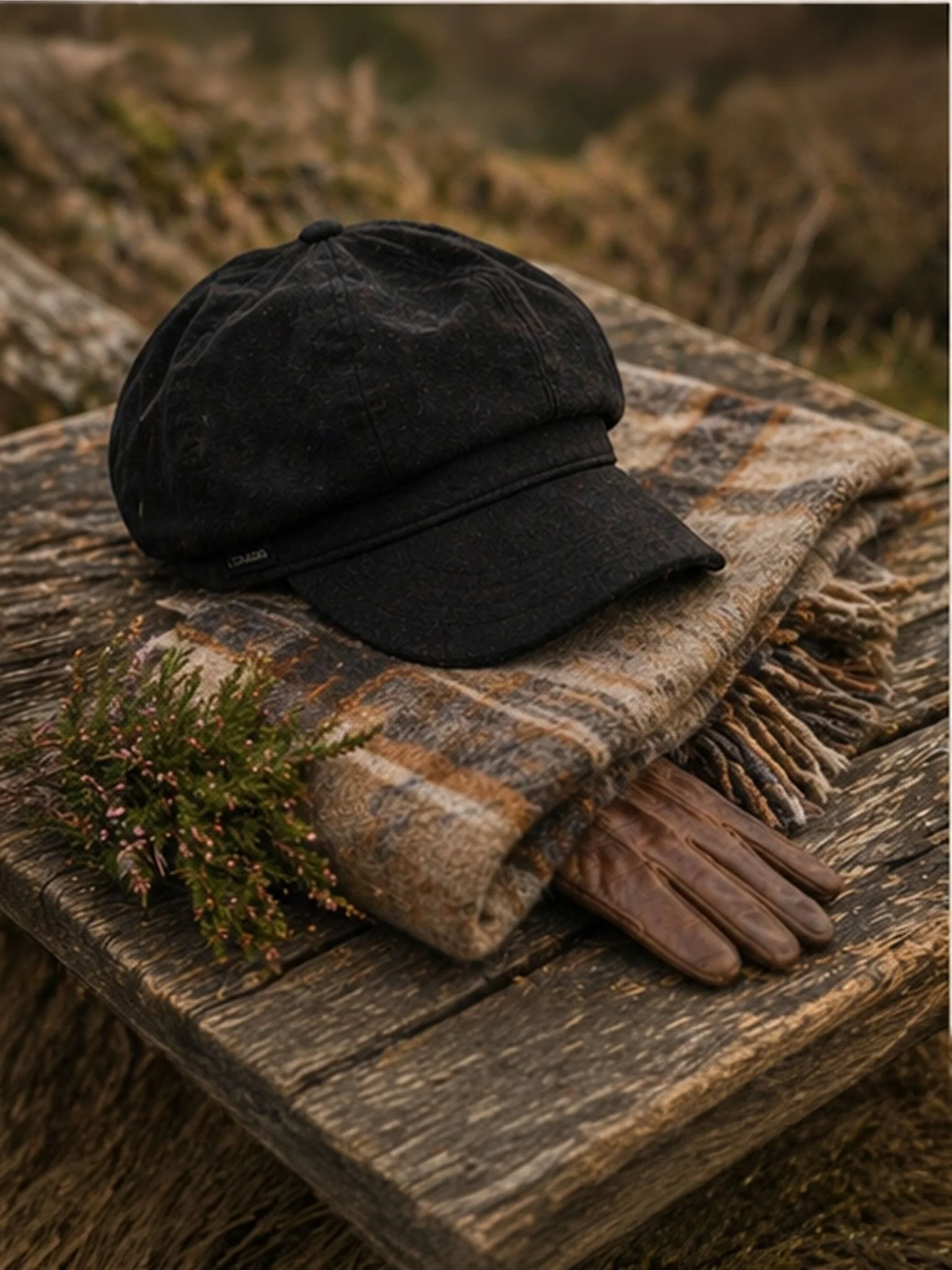 Craggi Womens Black Velvet Baker Boy Cap, Ladies Newsboy Hat - Image 3