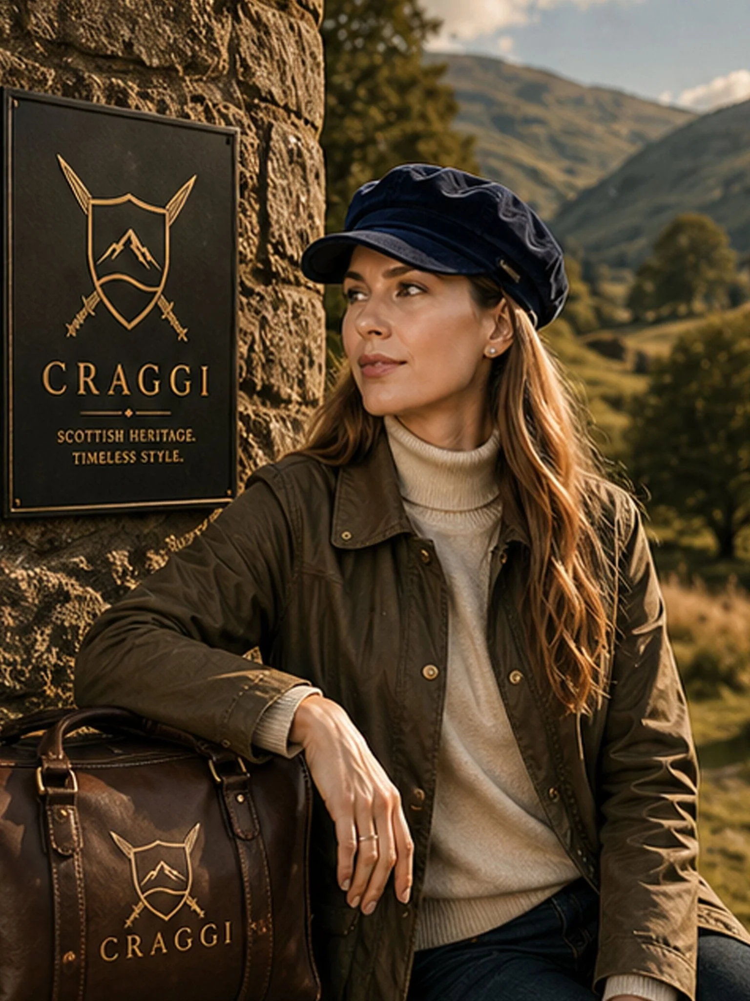 Craggi Ladies Velvet Blue Baker Boy Hat, Womens Velvet Newsboy Cap Shelby - Image 4