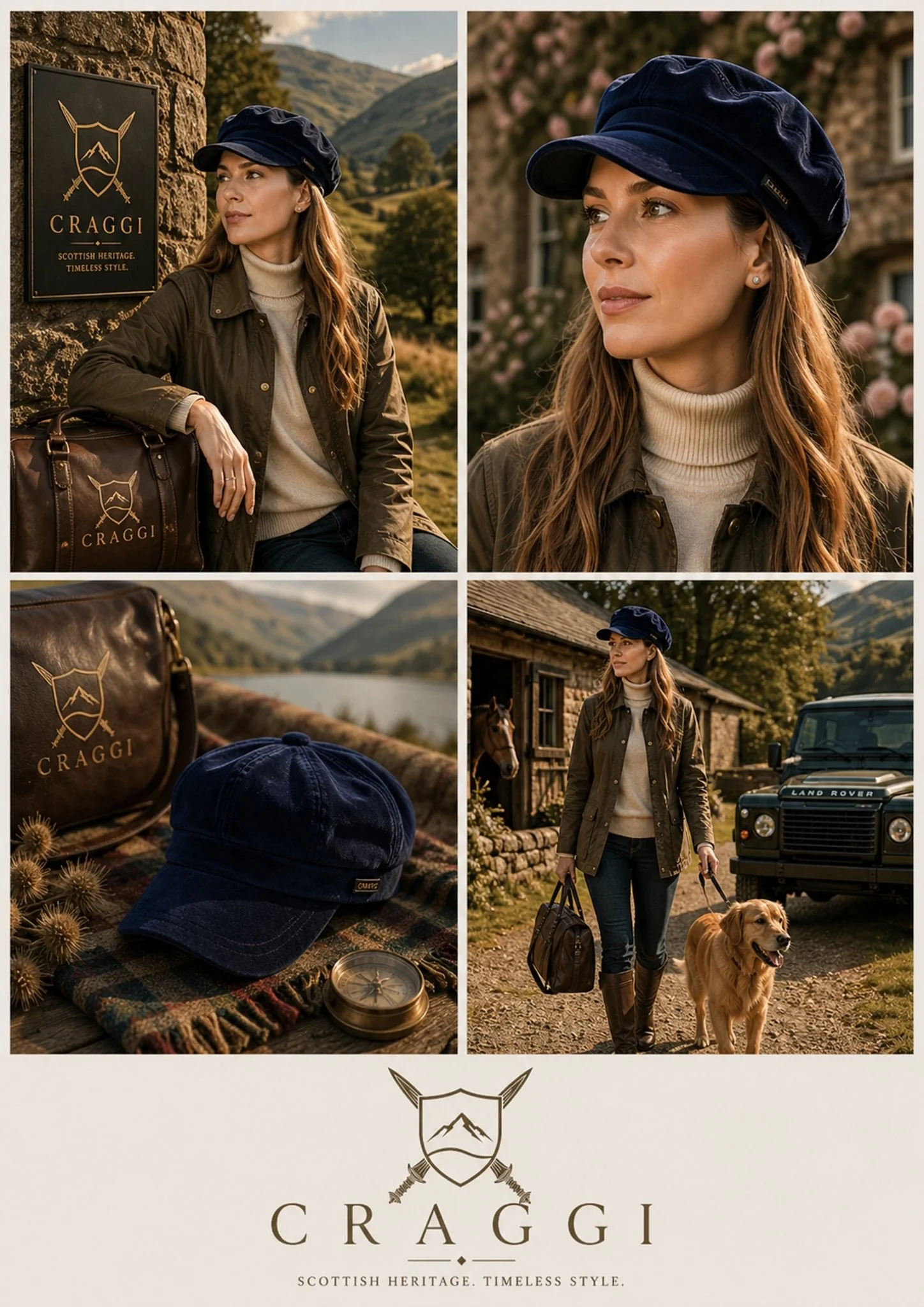 Craggi Ladies Velvet Blue Baker Boy Hat, Womens Velvet Newsboy Cap Shelby - Image 5